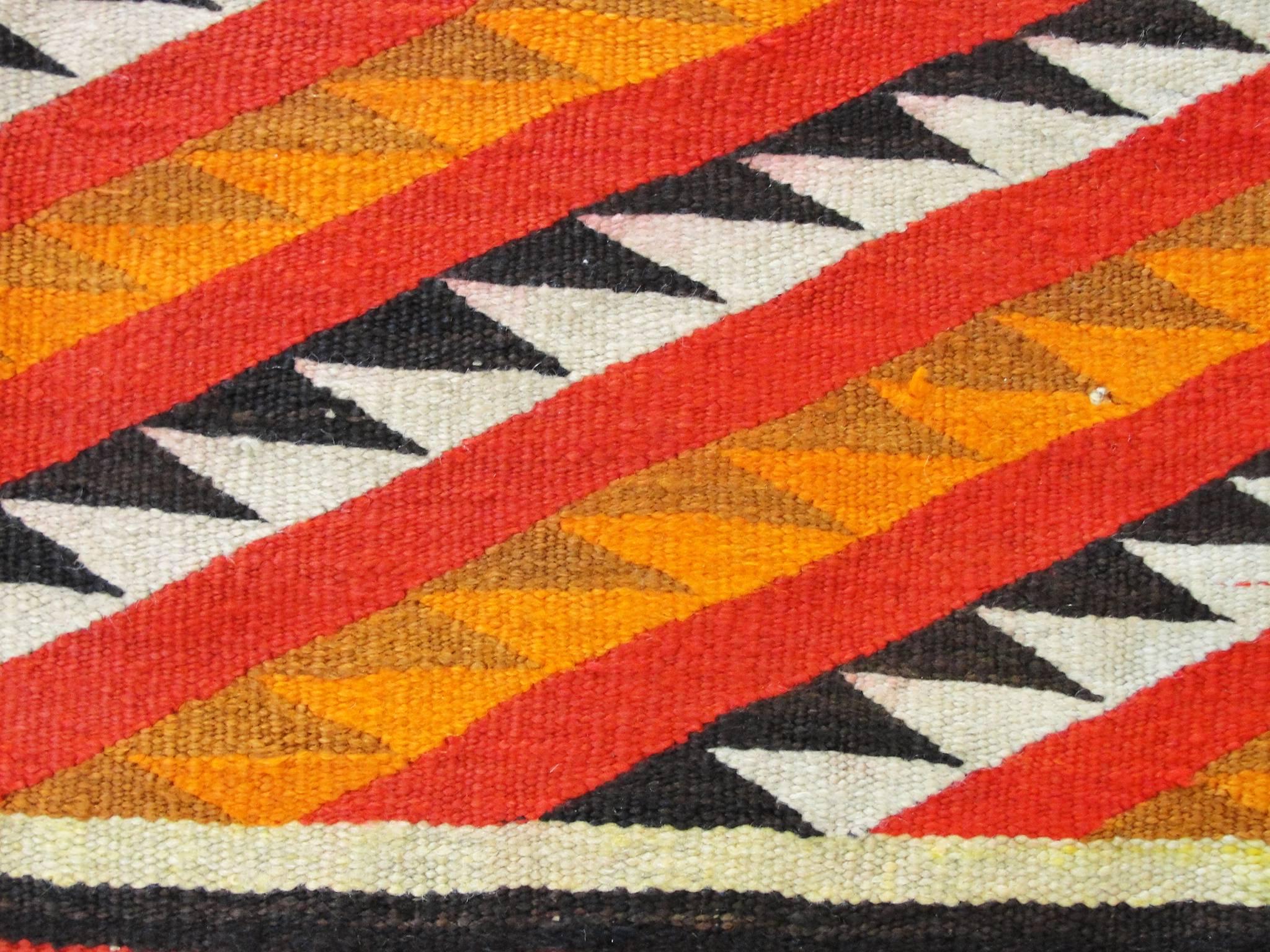 Hand-Woven Amazing Navajo Dazzler Rug