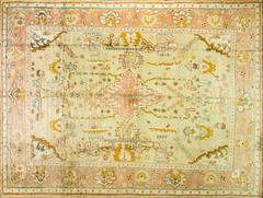 Antique Oushak Carpet , 10'9" x 14'
