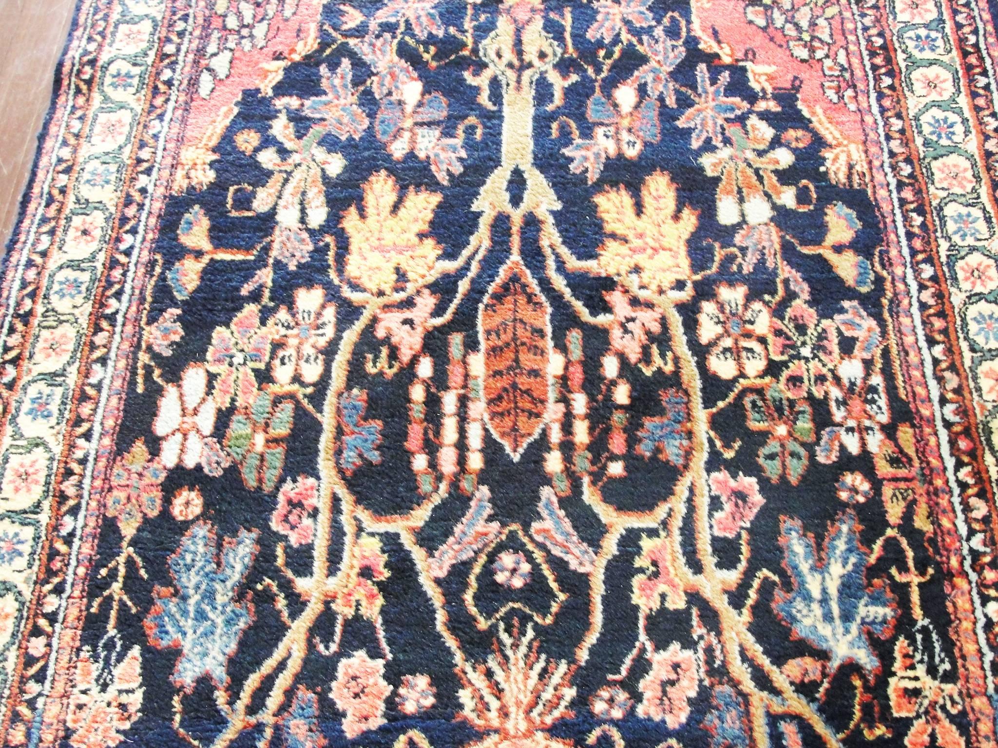 Tapis de couloir persan ancien Bakhtiari, 3'6