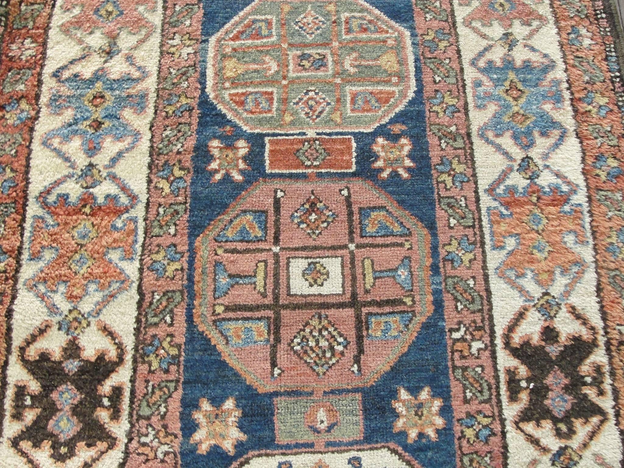 Hand-Knotted Amazing Antique Karaja Runner