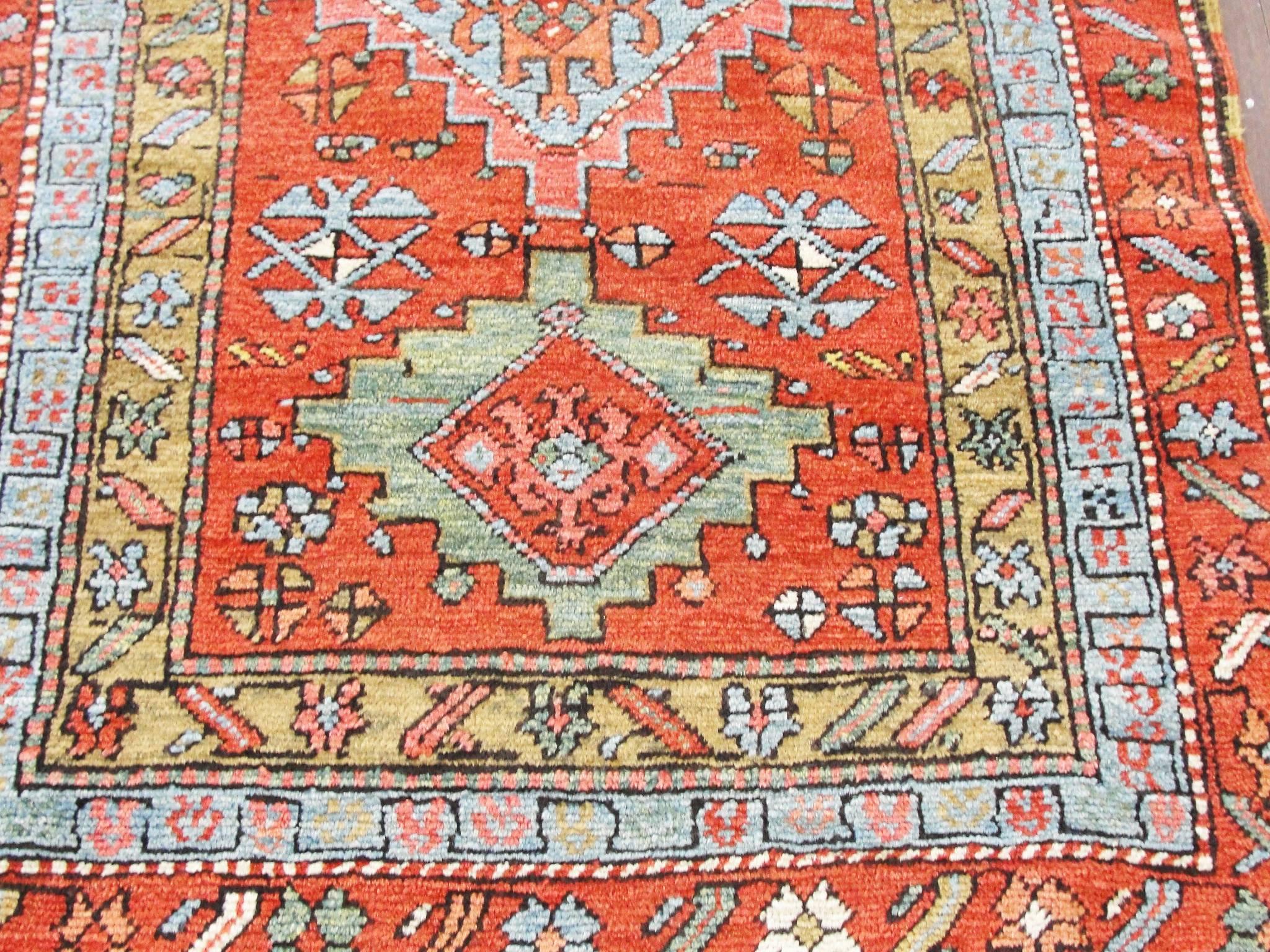 Antique Serapi/ Heriz Runner, 3'2