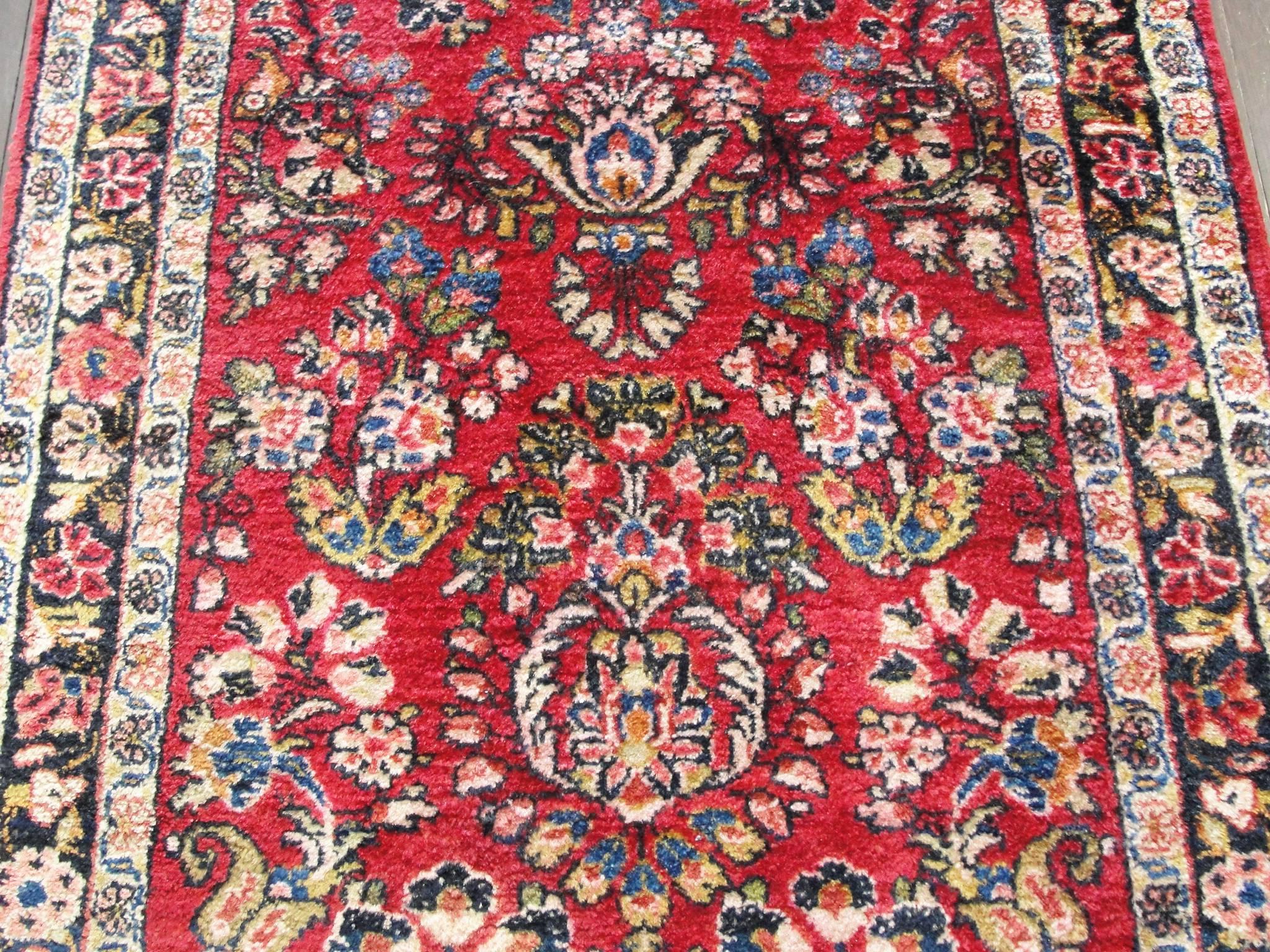 Early 20th Century Antique Persian Sarouk Runner For Sale