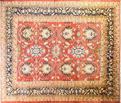 Antique Persian Sultanabad Carpet, Hand-Knotted Wool, Iran, 1880