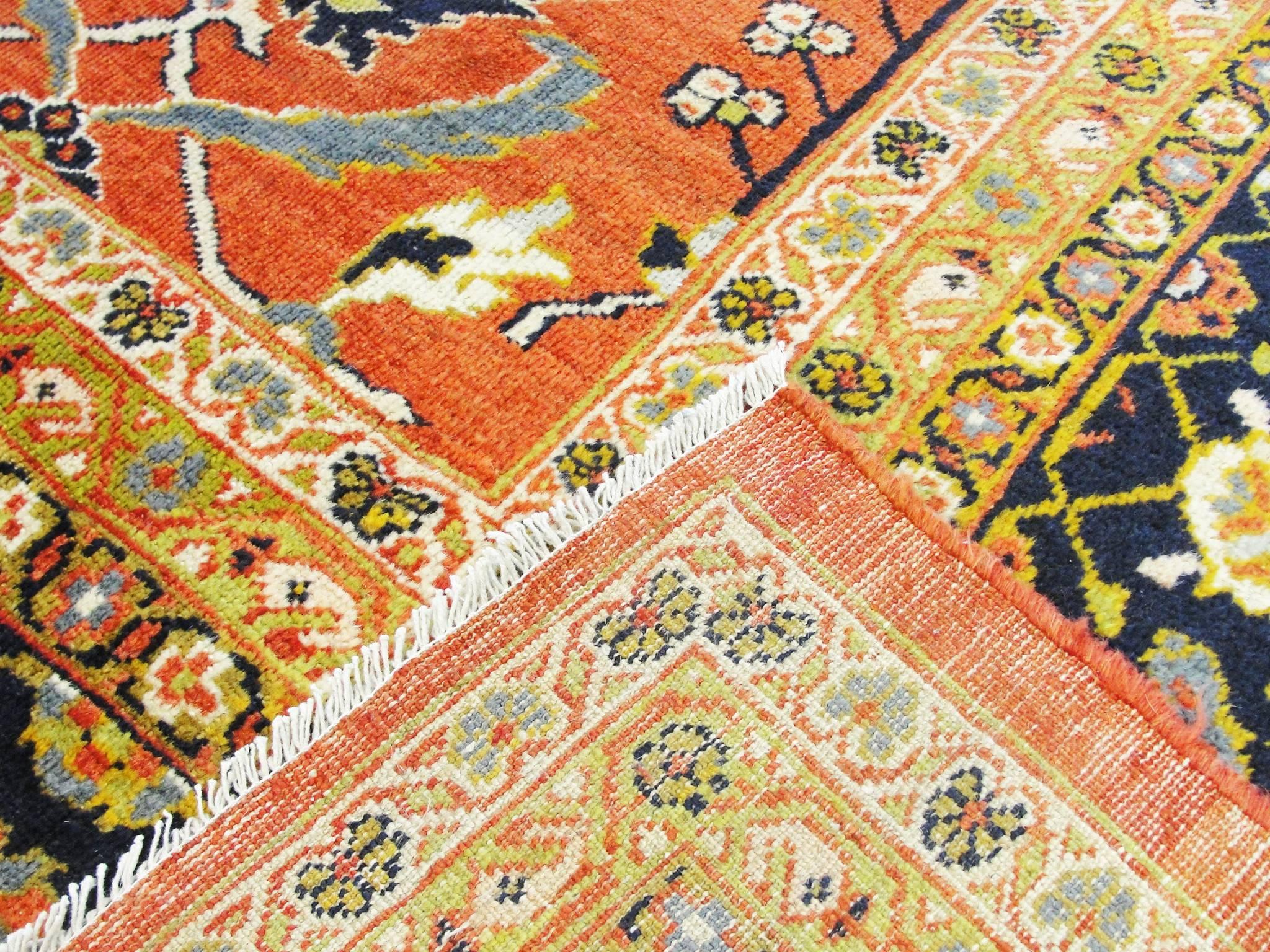 Hand-Knotted Stunning Antique Persian Sultanabad Carpet For Sale