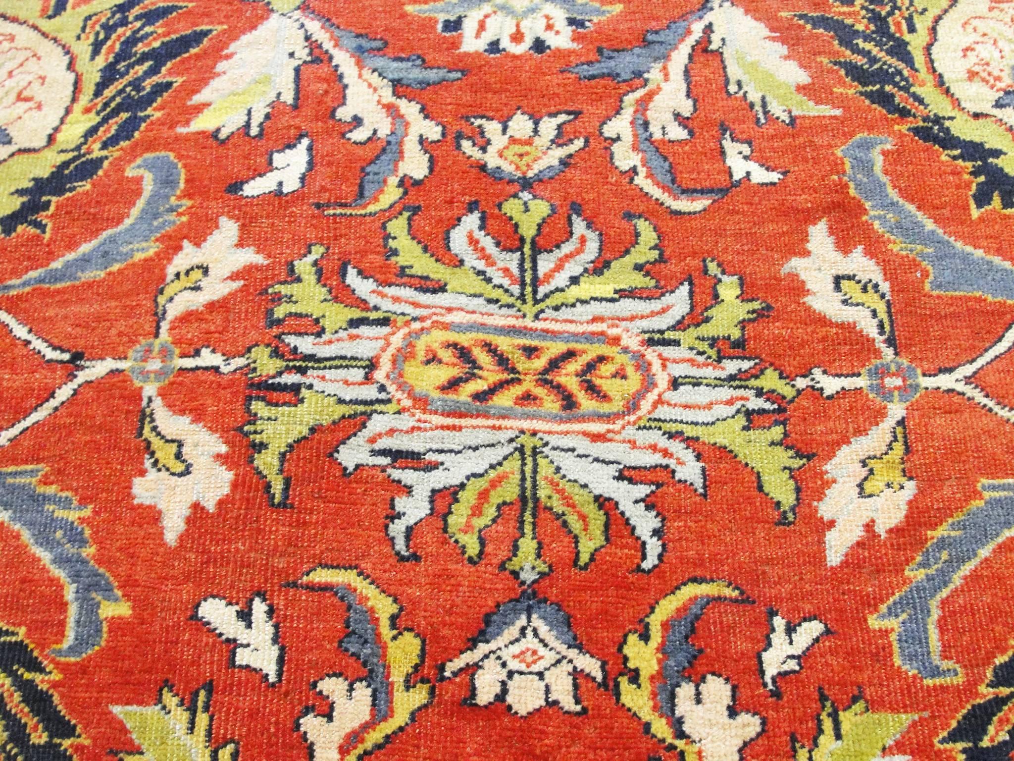 Atemberaubender antiker persischer Sultanabad-Teppich im Angebot 1
