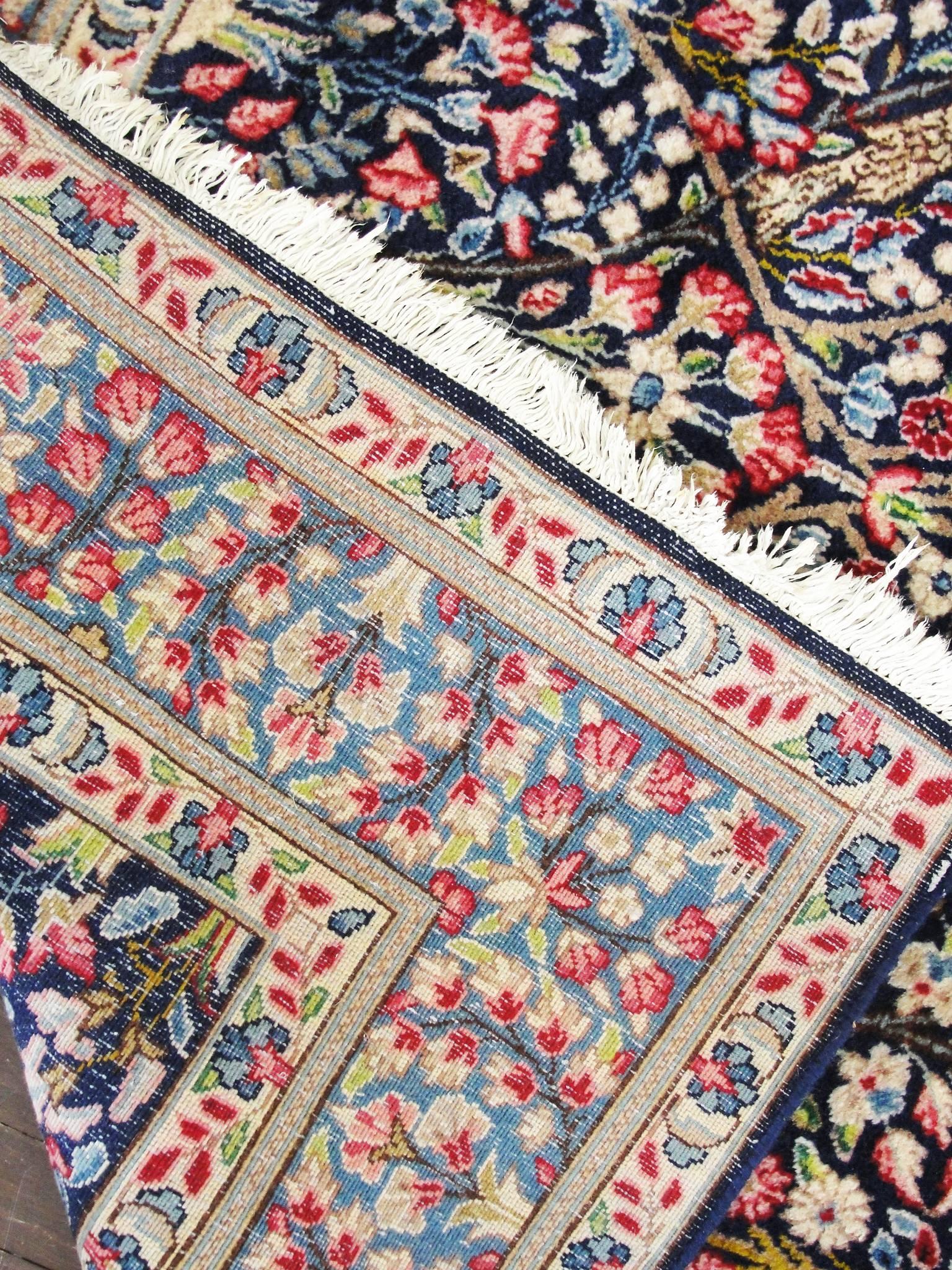 Magnificent Persian Kerman Tree of Life Rug at 1stDibs