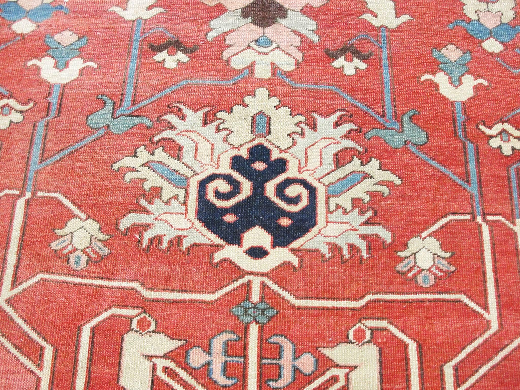 Antique Serapi Carpet, 9'2