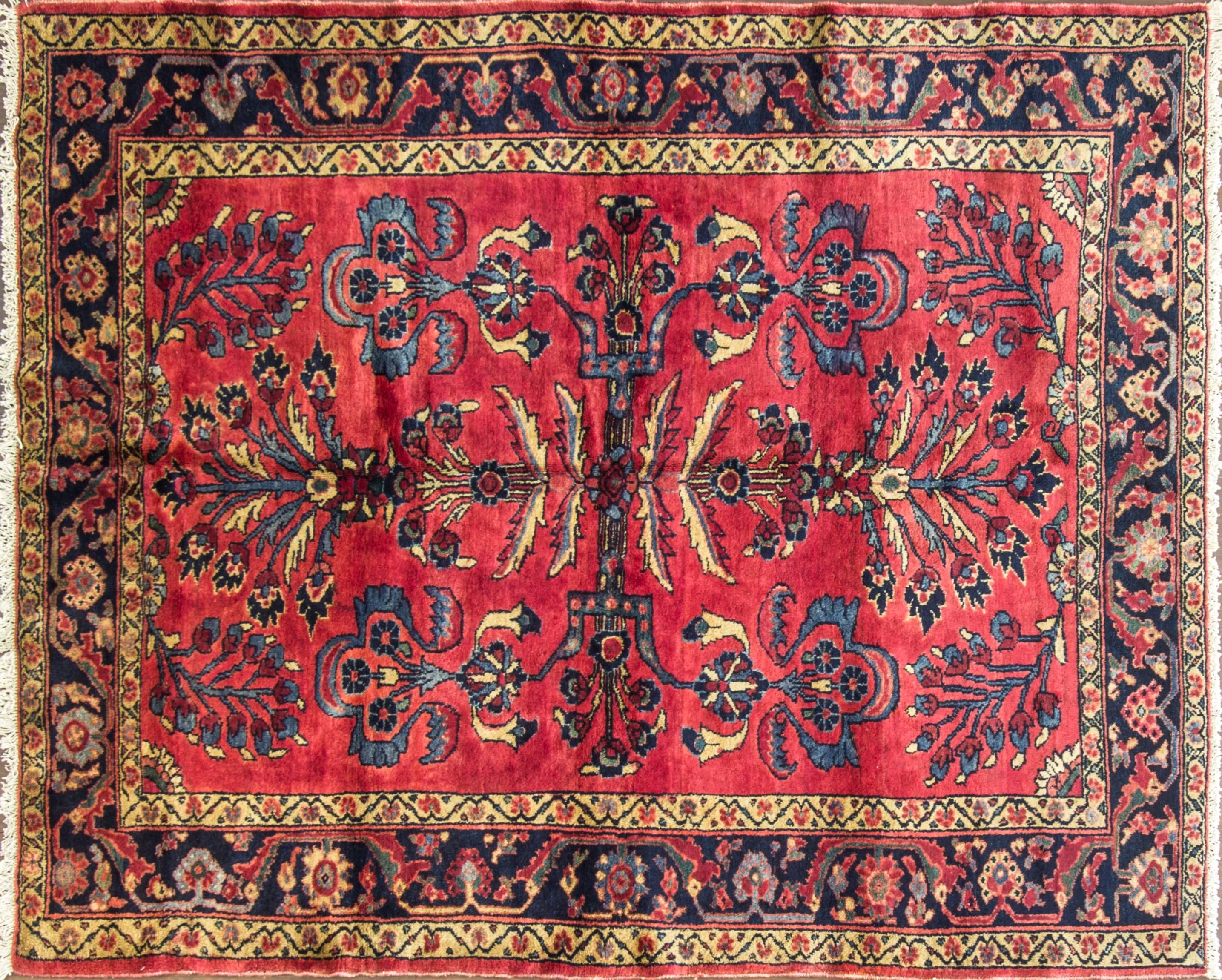 Produced south of the city of Arak by Armenians in Persia, Lilihan rugs are known for their design. Traditionally designed with a curvilinear lattice with traditional floral motifs these rugs also feature geometric designs. The primary