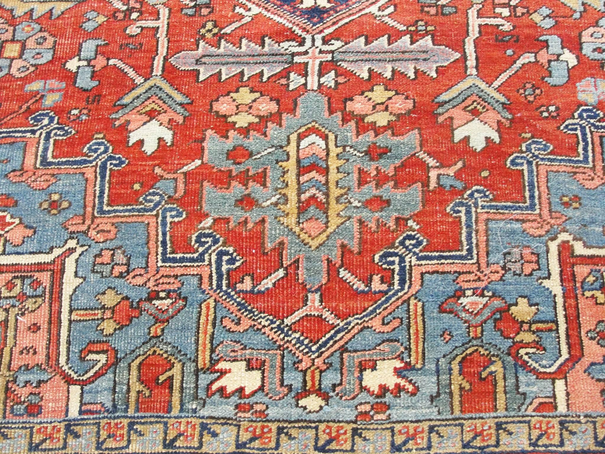 20th Century Attractive Antique Persian Heriz Carpet