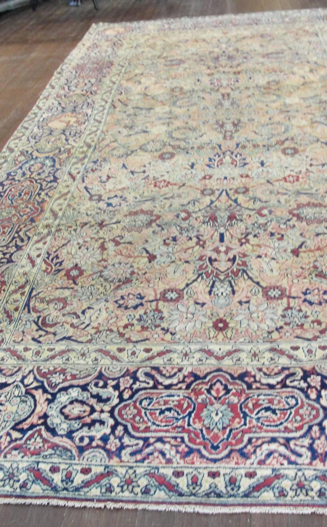  Antique Persian Kermanshah Carpet, 5'5