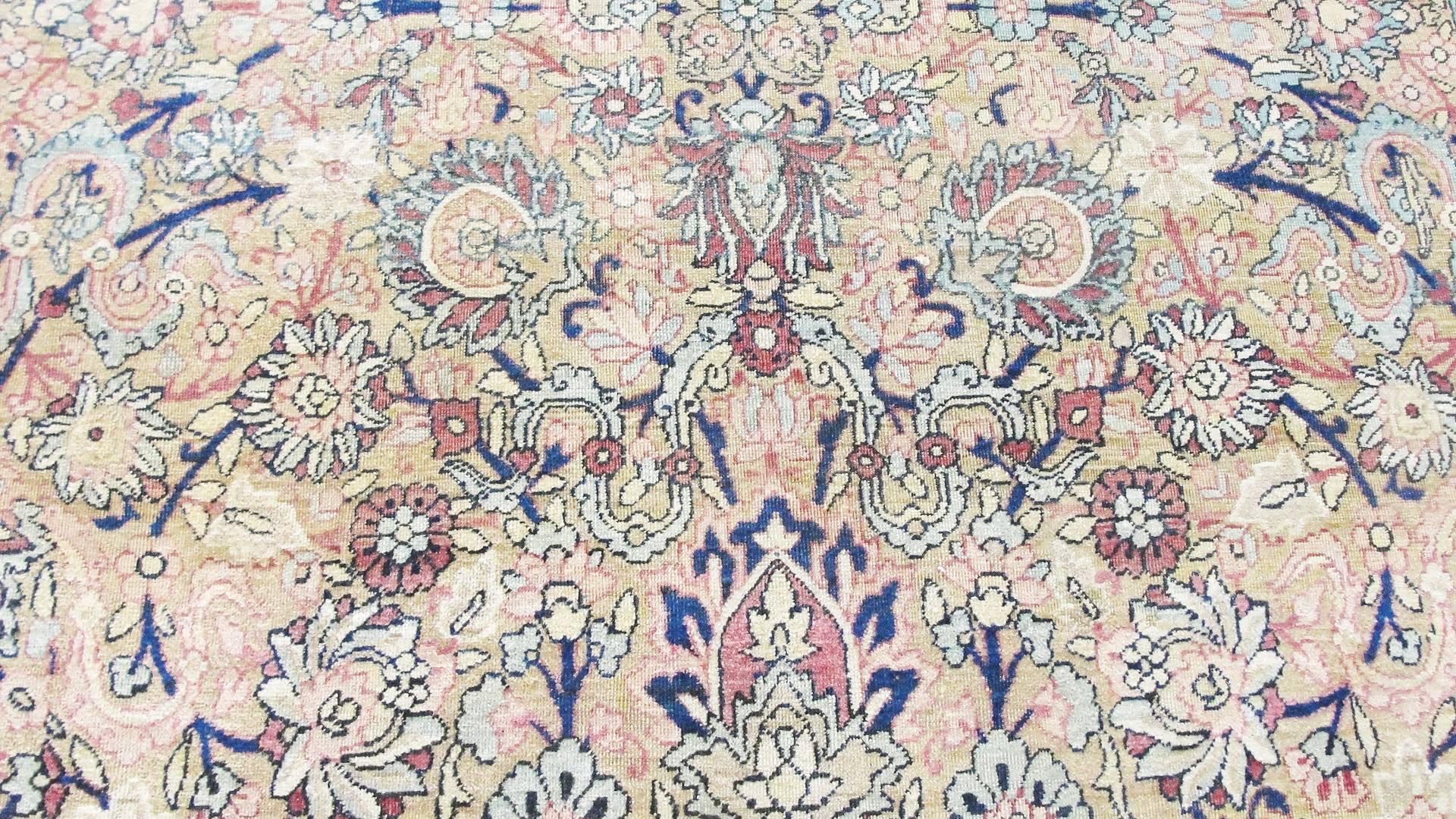  Antique Persian Kermanshah Carpet, 5'5