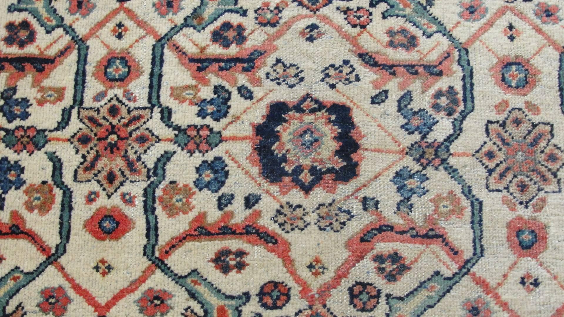 Wool  Antique Persian Sultanabad Carpet, 7' x 10' For Sale
