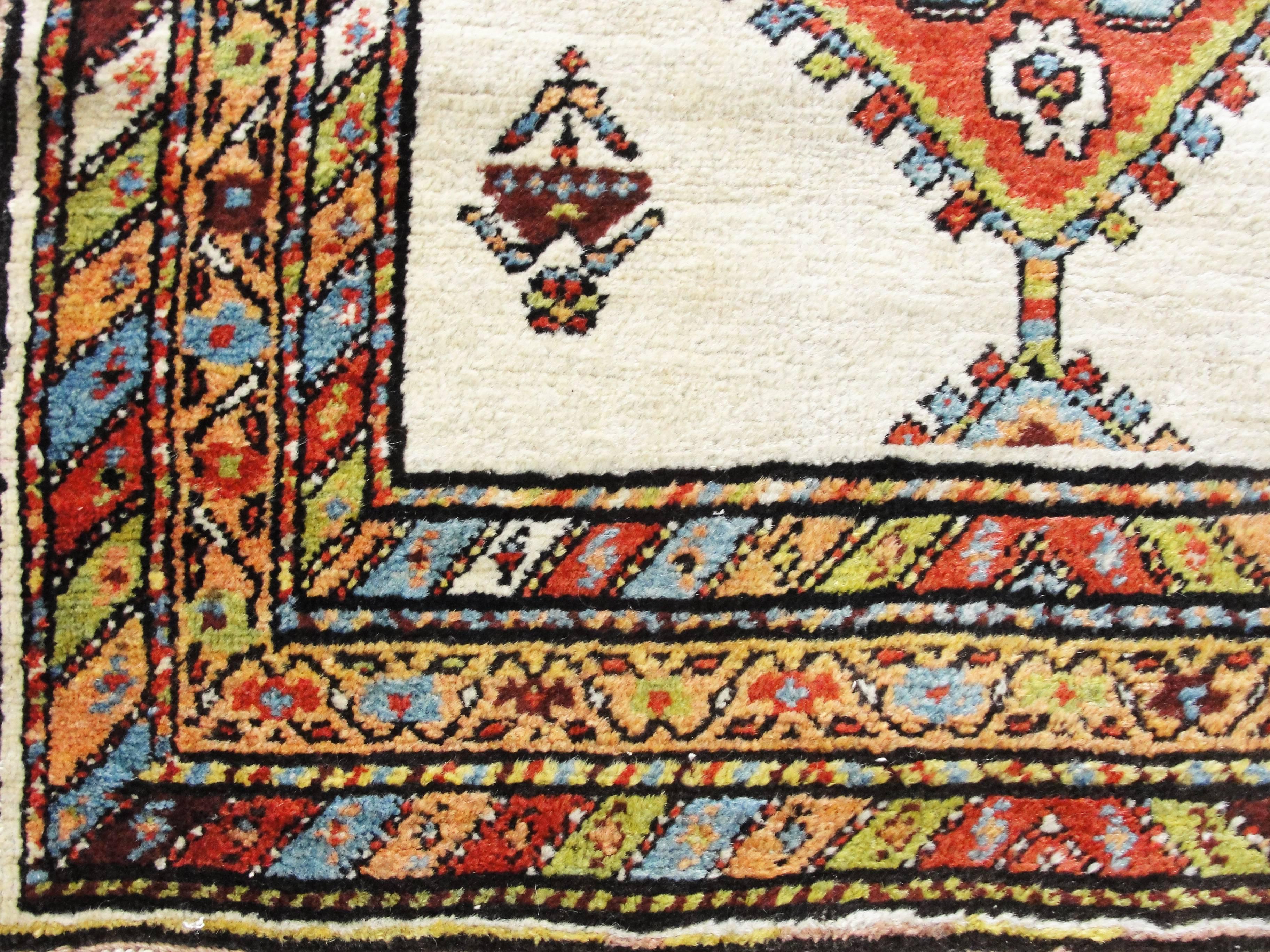 Wool Antique Persian Azerbaijan/Serapi Runner, 3'3