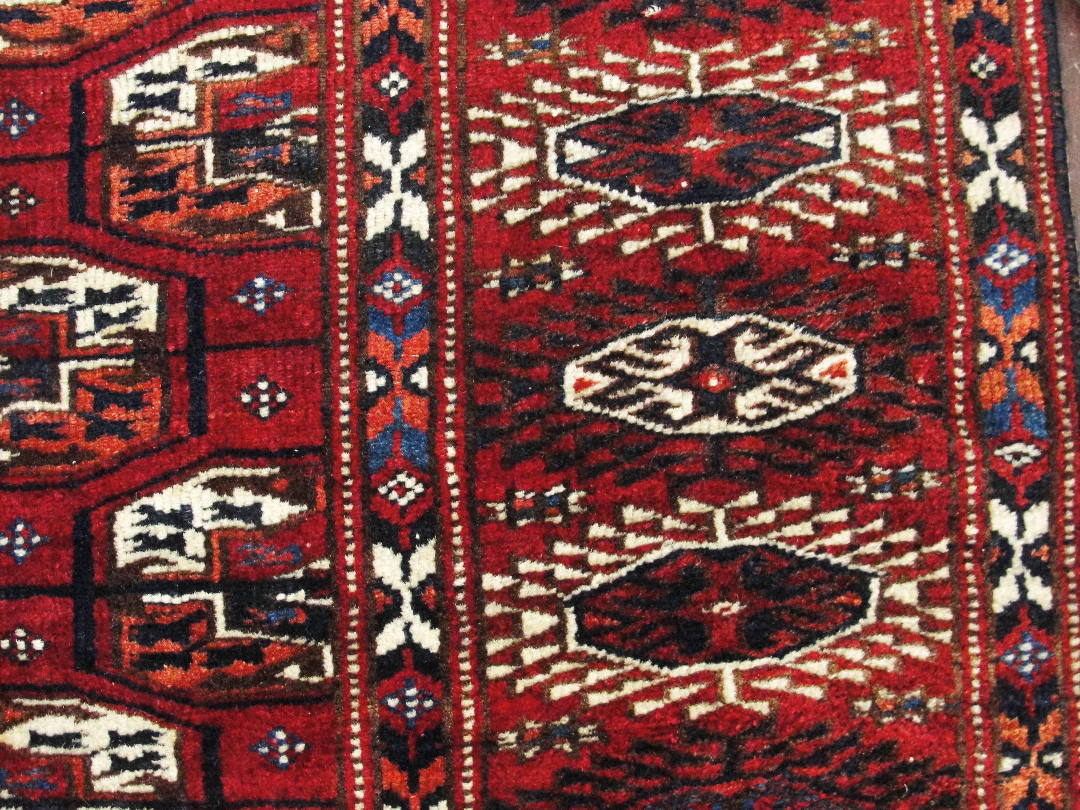 Persian Turkoman Tekke Carpet 6'1