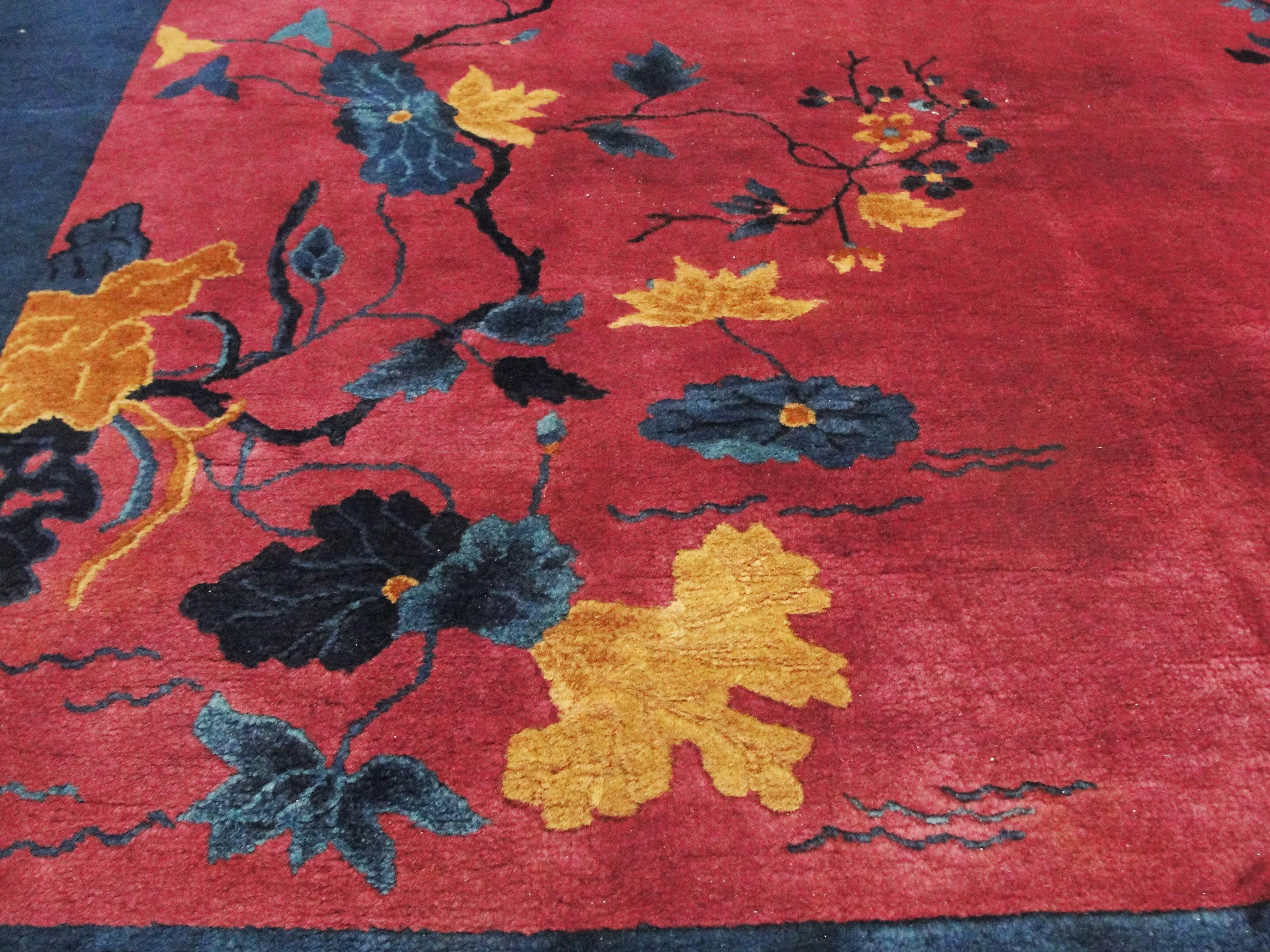 Fabulous Antique Art Deco Chinese Carpet 1