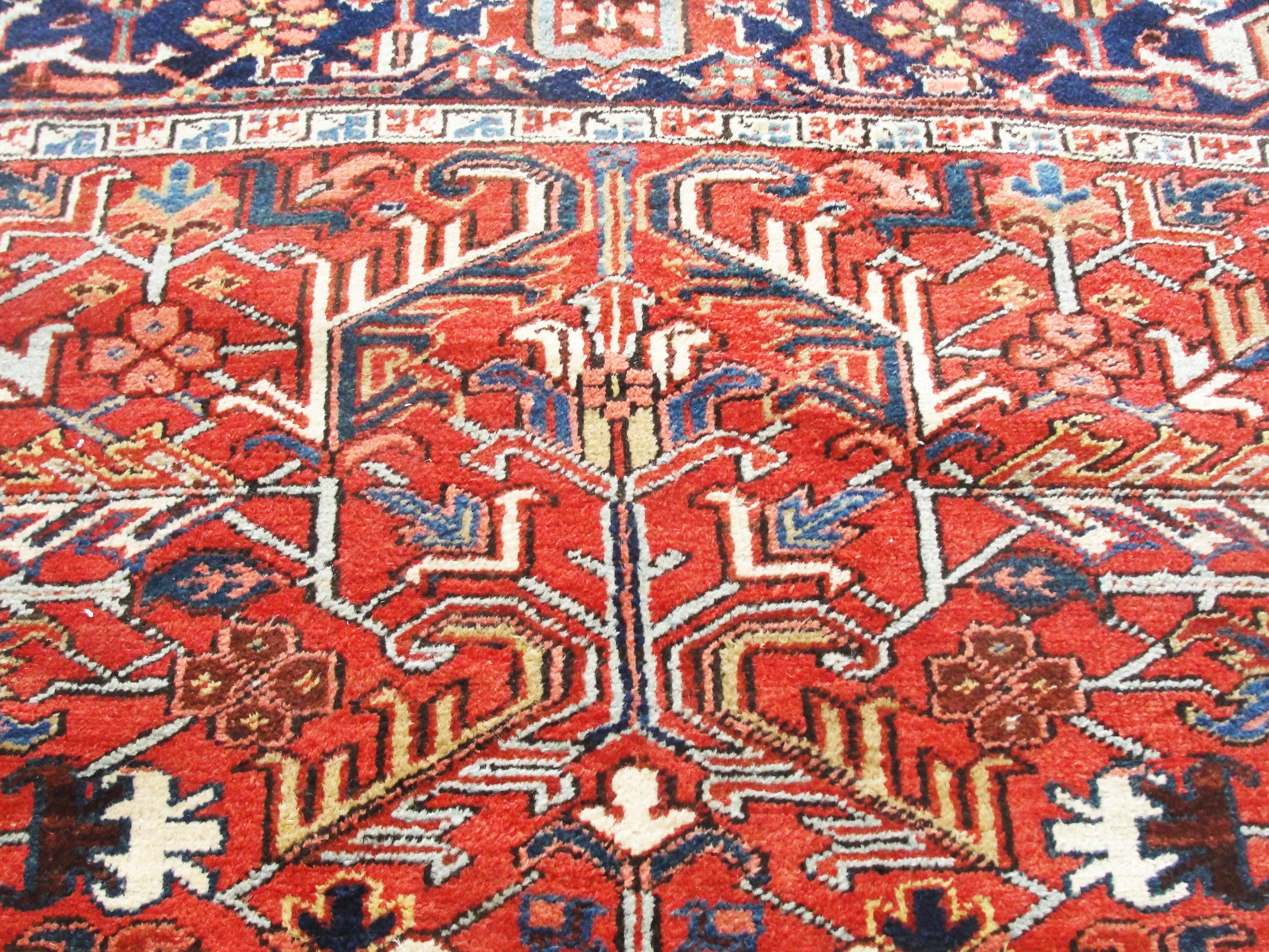 20th Century Incredible Persian Heriz Oriental Rug