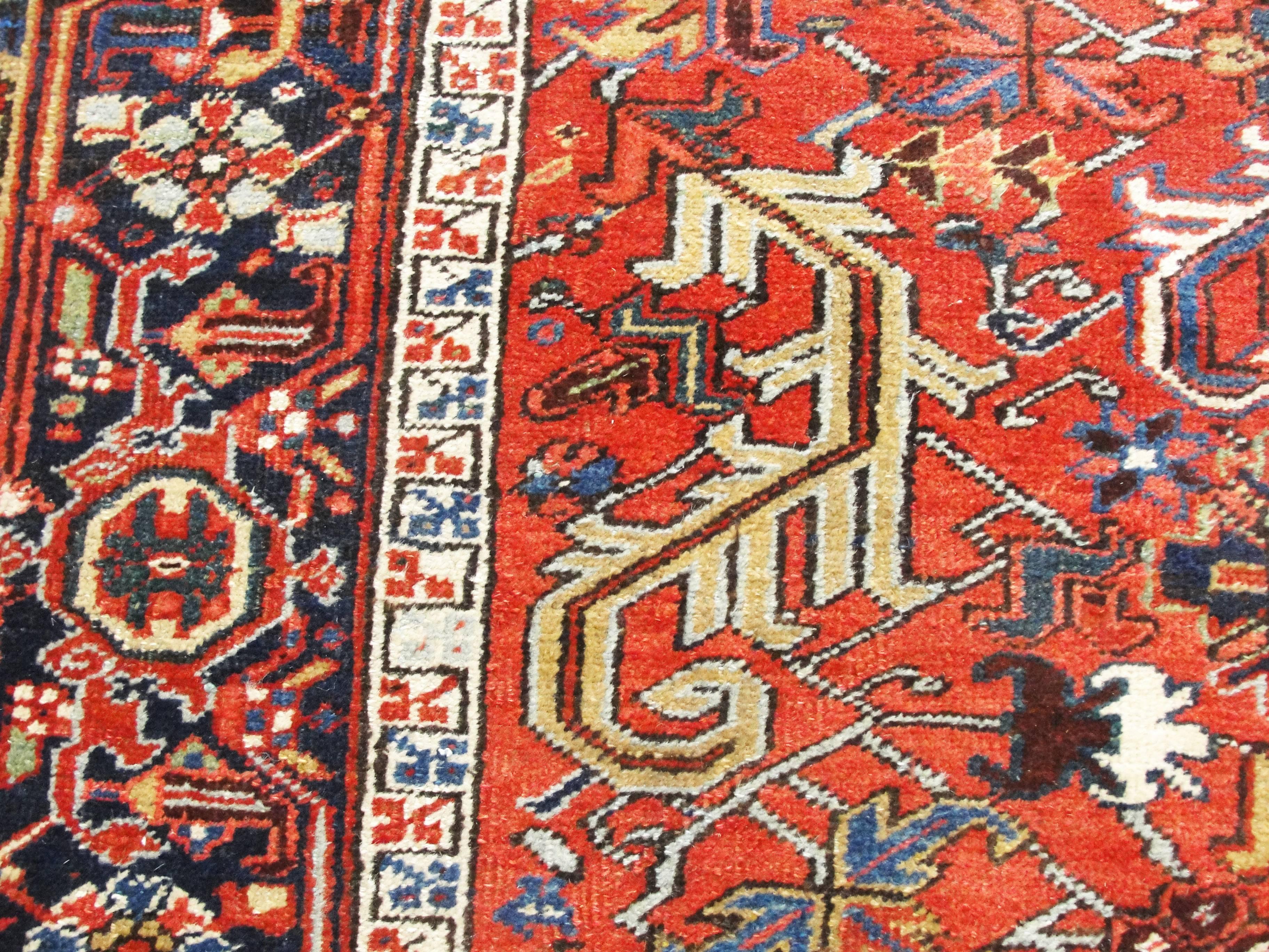 Wool Incredible Persian Heriz Oriental Rug