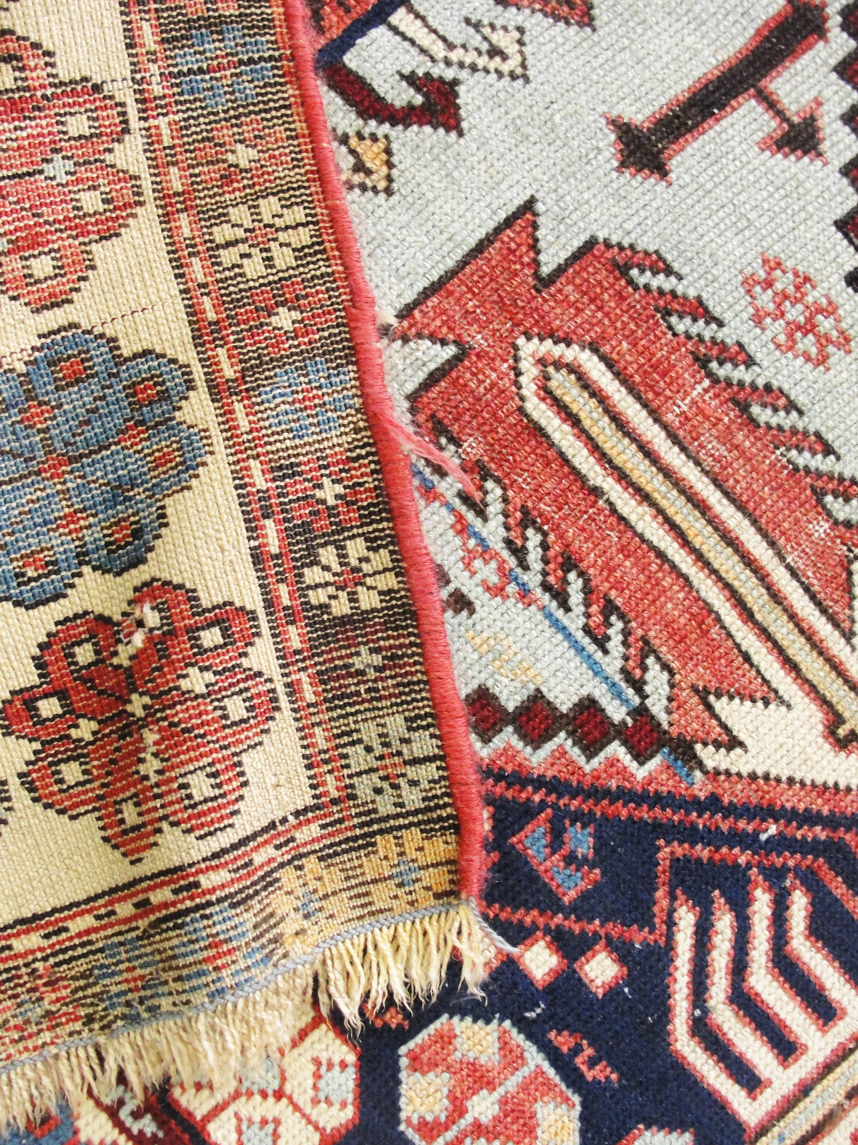 Kazak Amazing Antique Caucasian Shirvan Rug