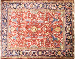 Antique Persian Dragon Heriz/Serapi Carpet