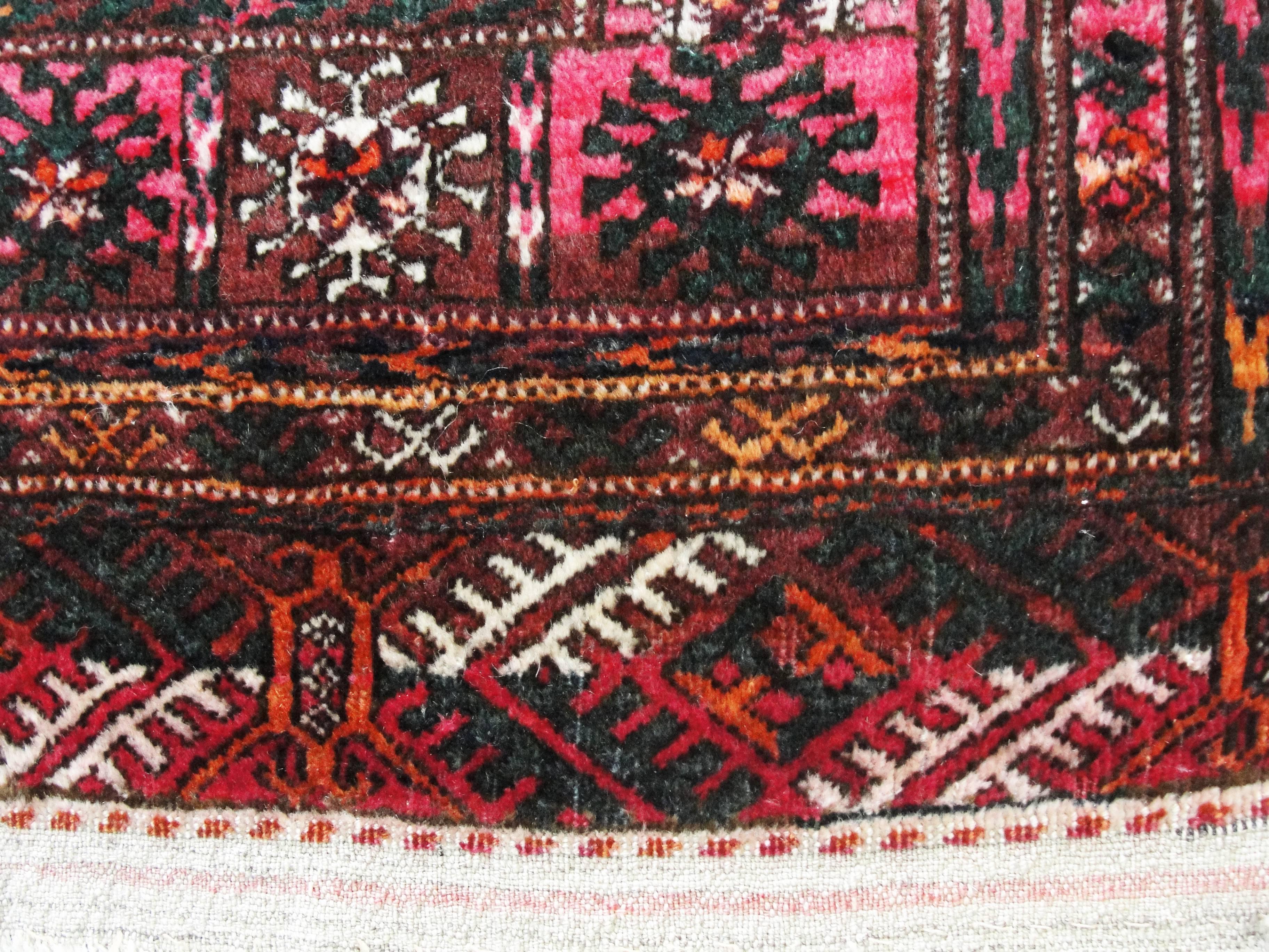 Central Asian Antique Fine Tekkeh Turkoman Rug For Sale