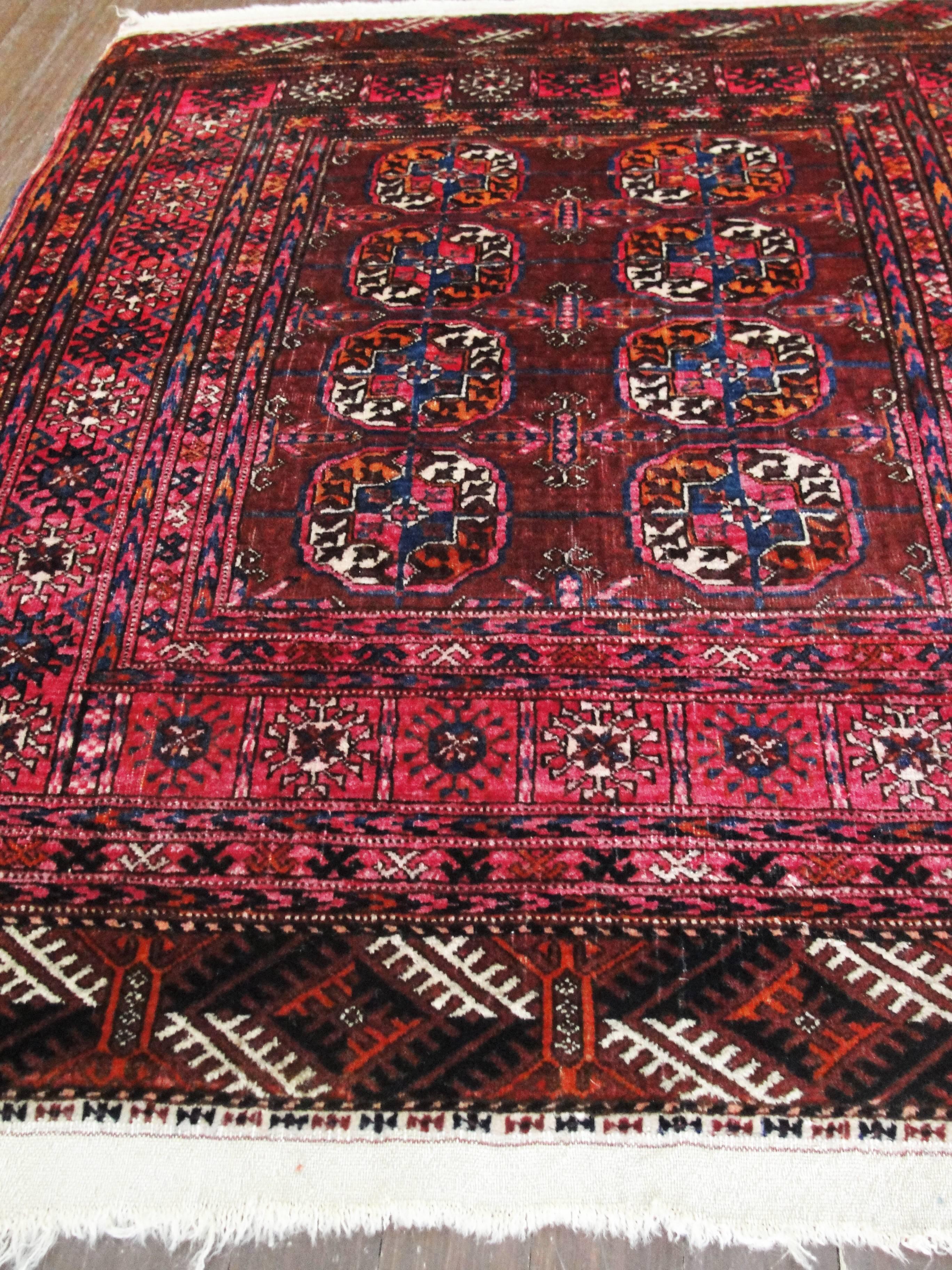 Antique Fine Tekkeh Turkoman Rug For Sale 1