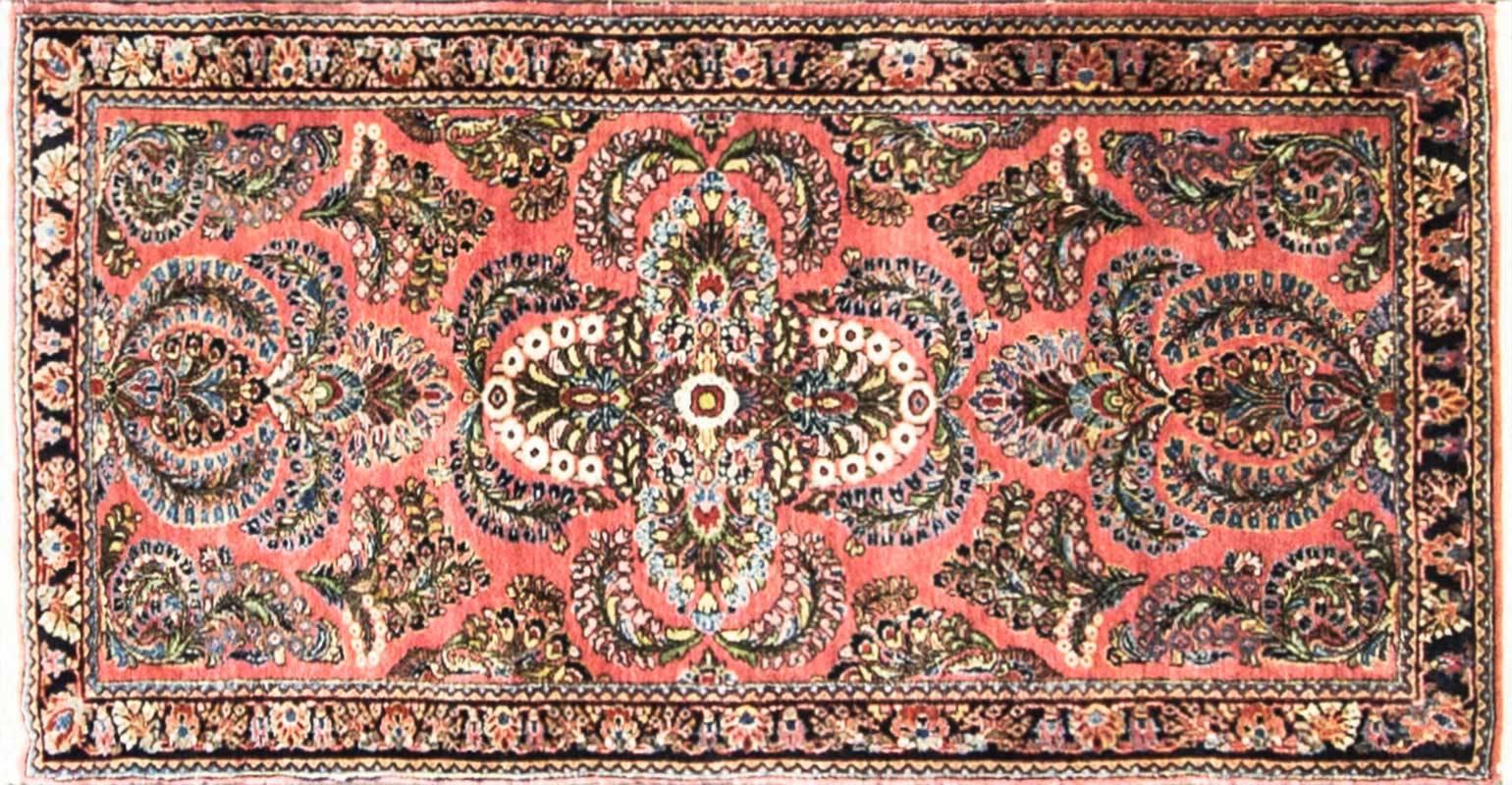 The source of this important provenance has been in the village of Sarouk. North of Arak (formerly Sultanabad). Sarouks are known to be of high quality. The pile is usually higher than the average Persian rug and therefore Sarouks are rather heavy