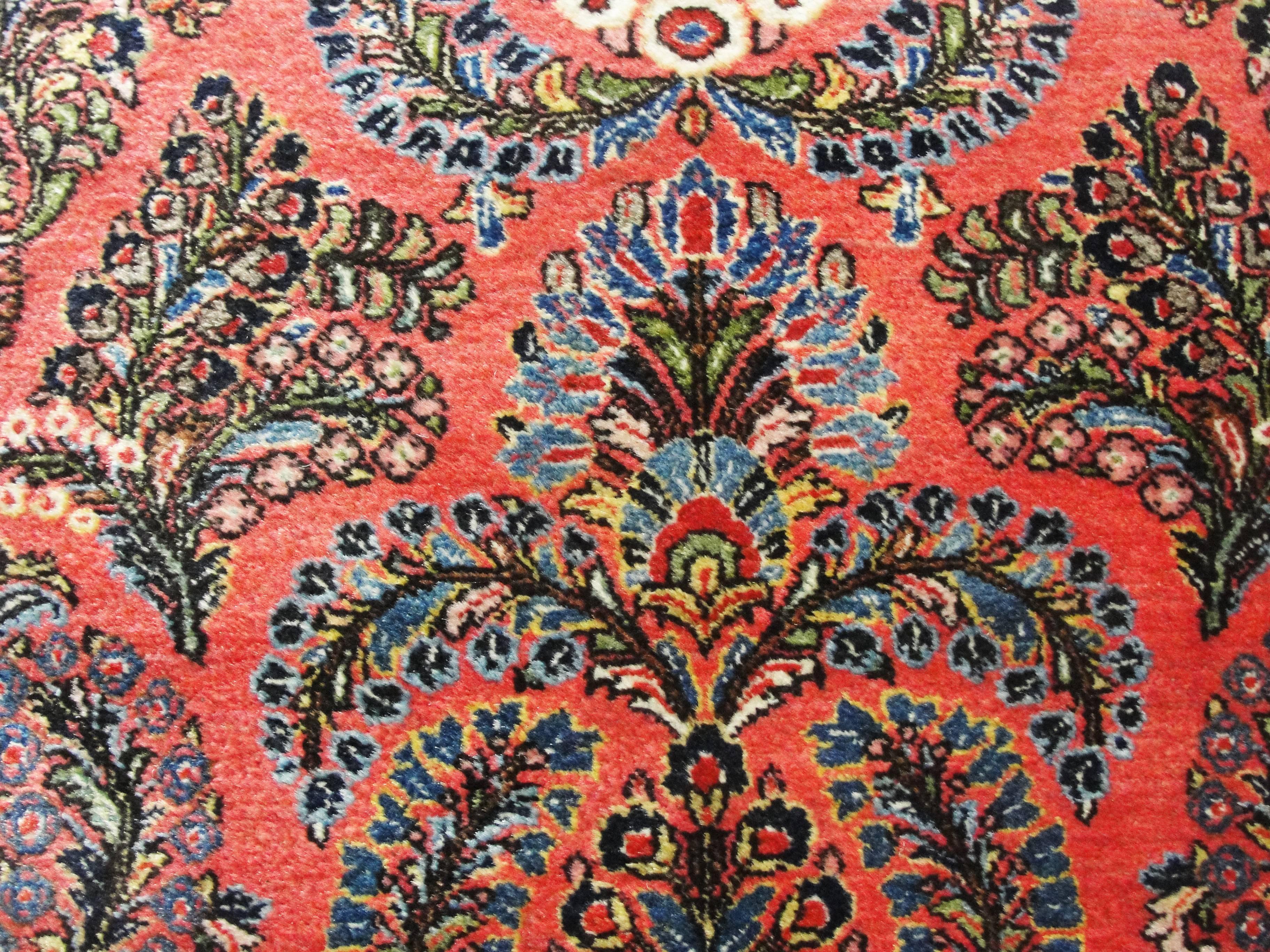 20th Century Antique Persian Mohajeran Sarouk Rug For Sale