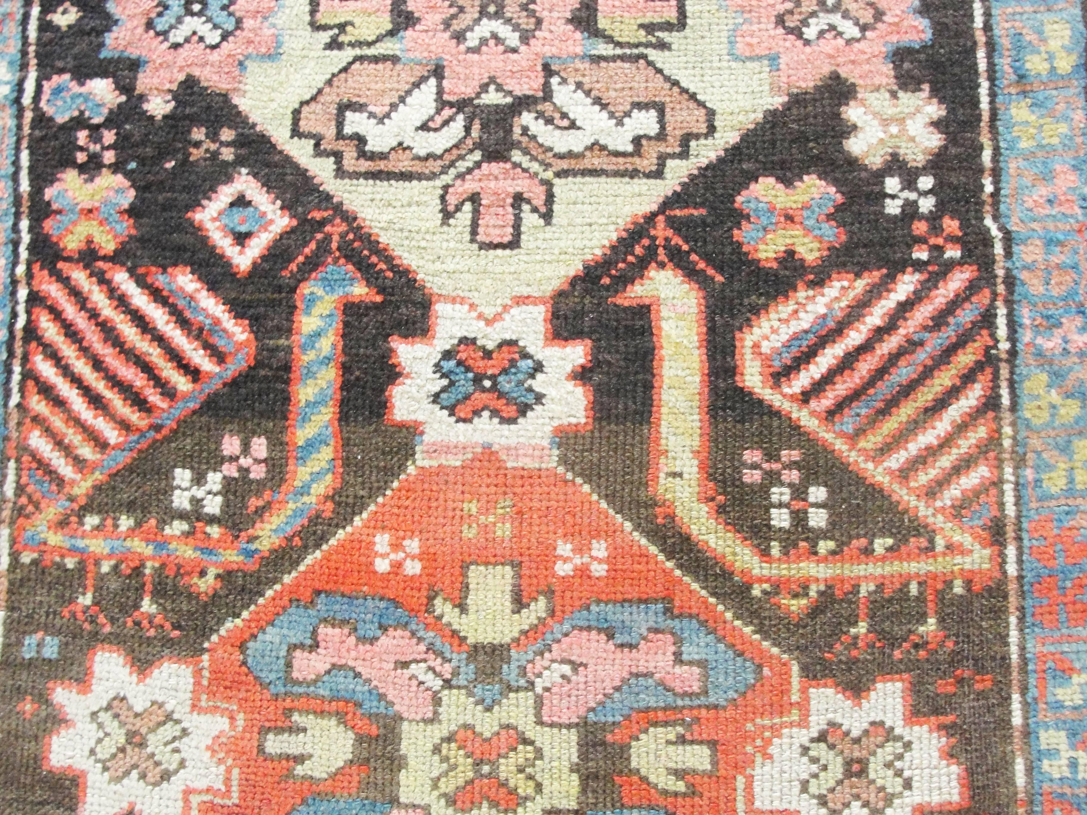 19th Century Unusual Antique Caucasian Oriental Rug
