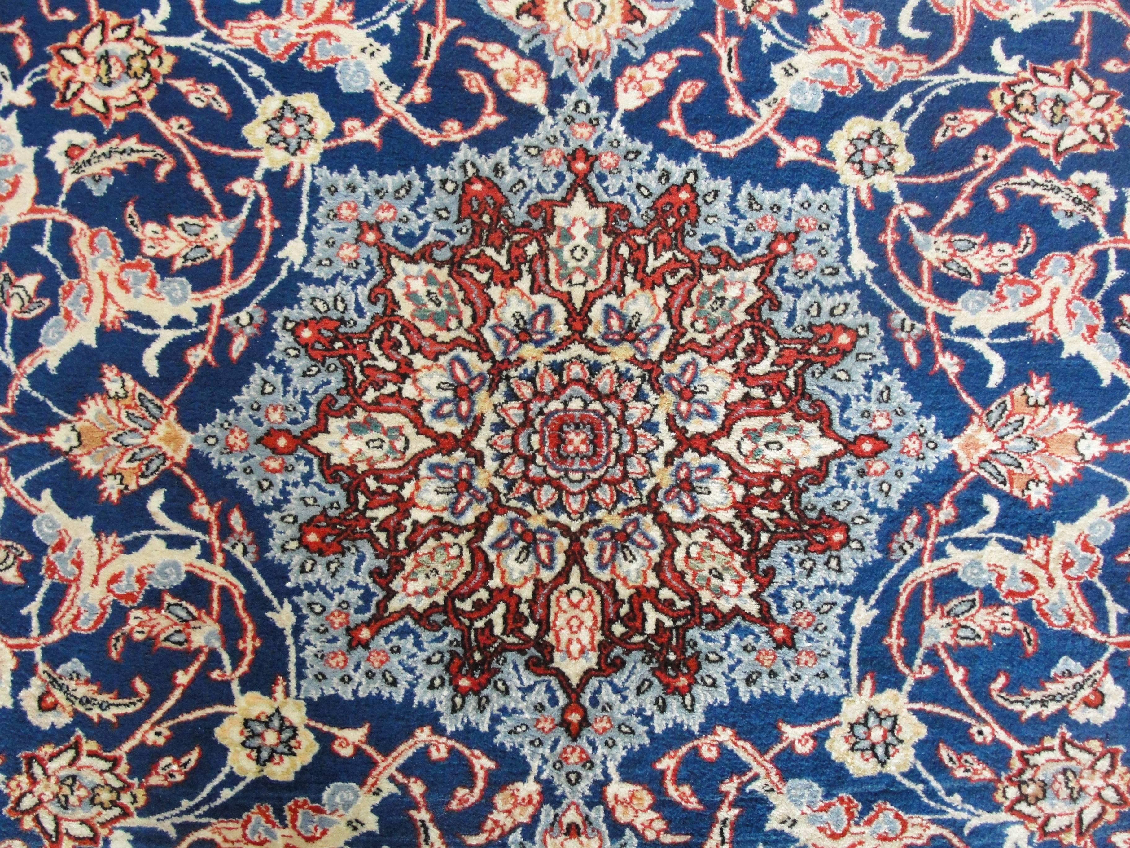 Tabriz Antique Persian Isfahan Rug For Sale