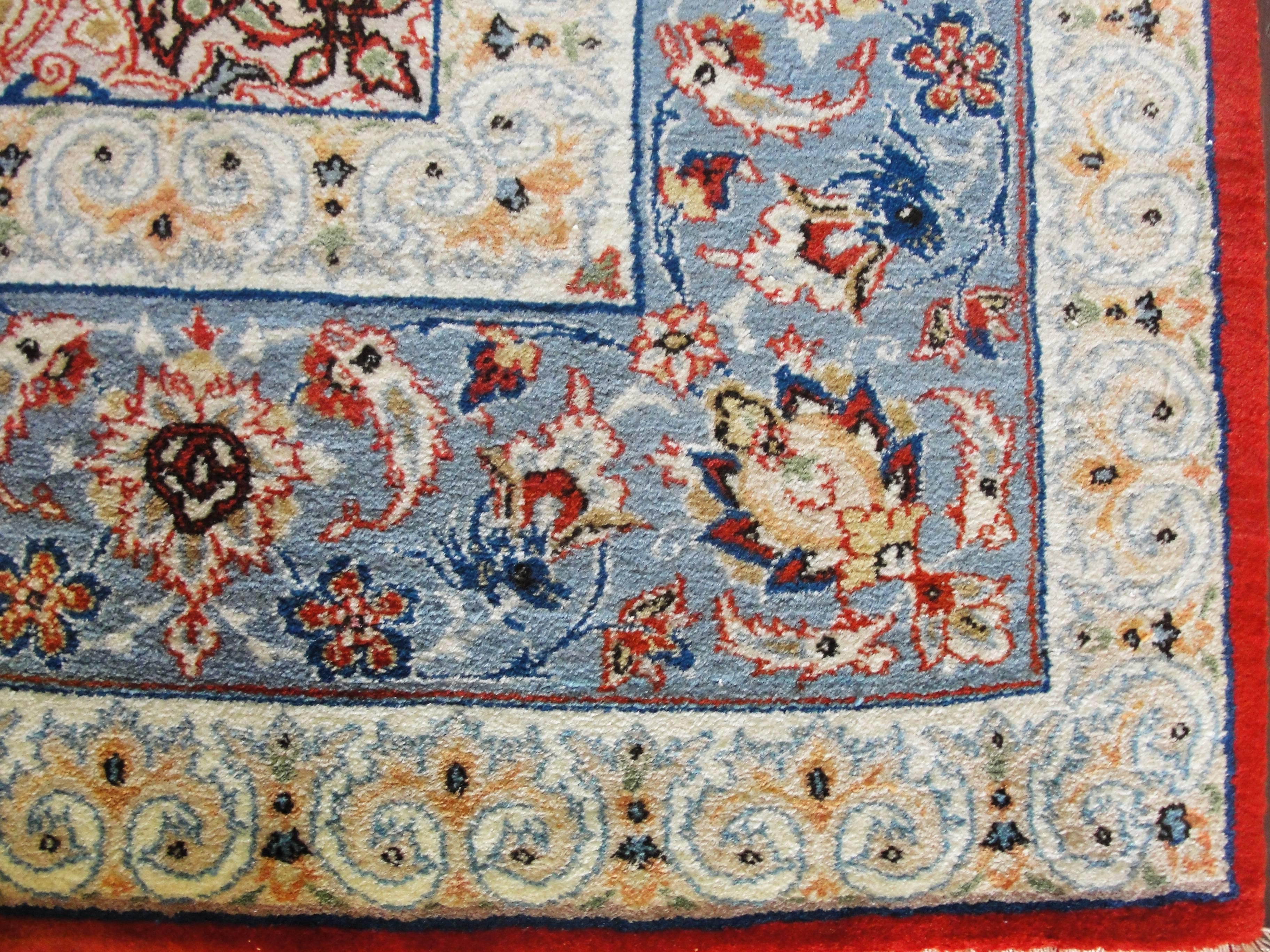 Antiker persischer Isfahan-Teppich (Wolle) im Angebot