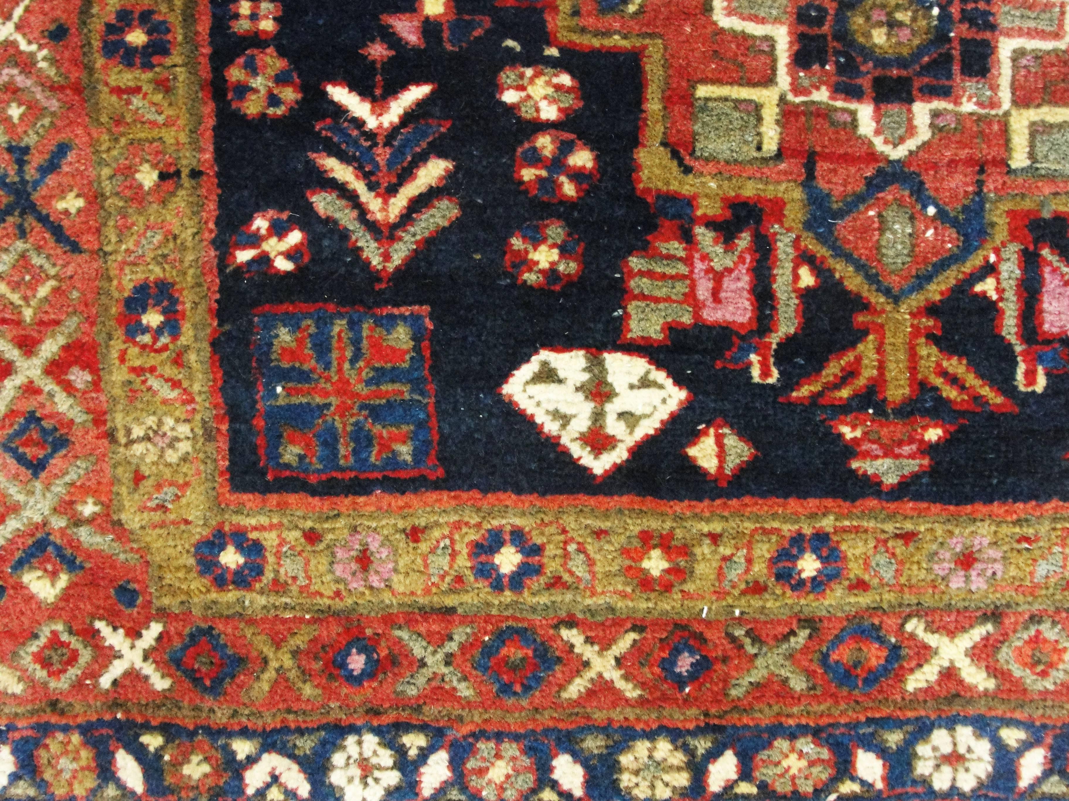 20th Century Incredible Persian Heriz Oriental Rug, Great Colors
