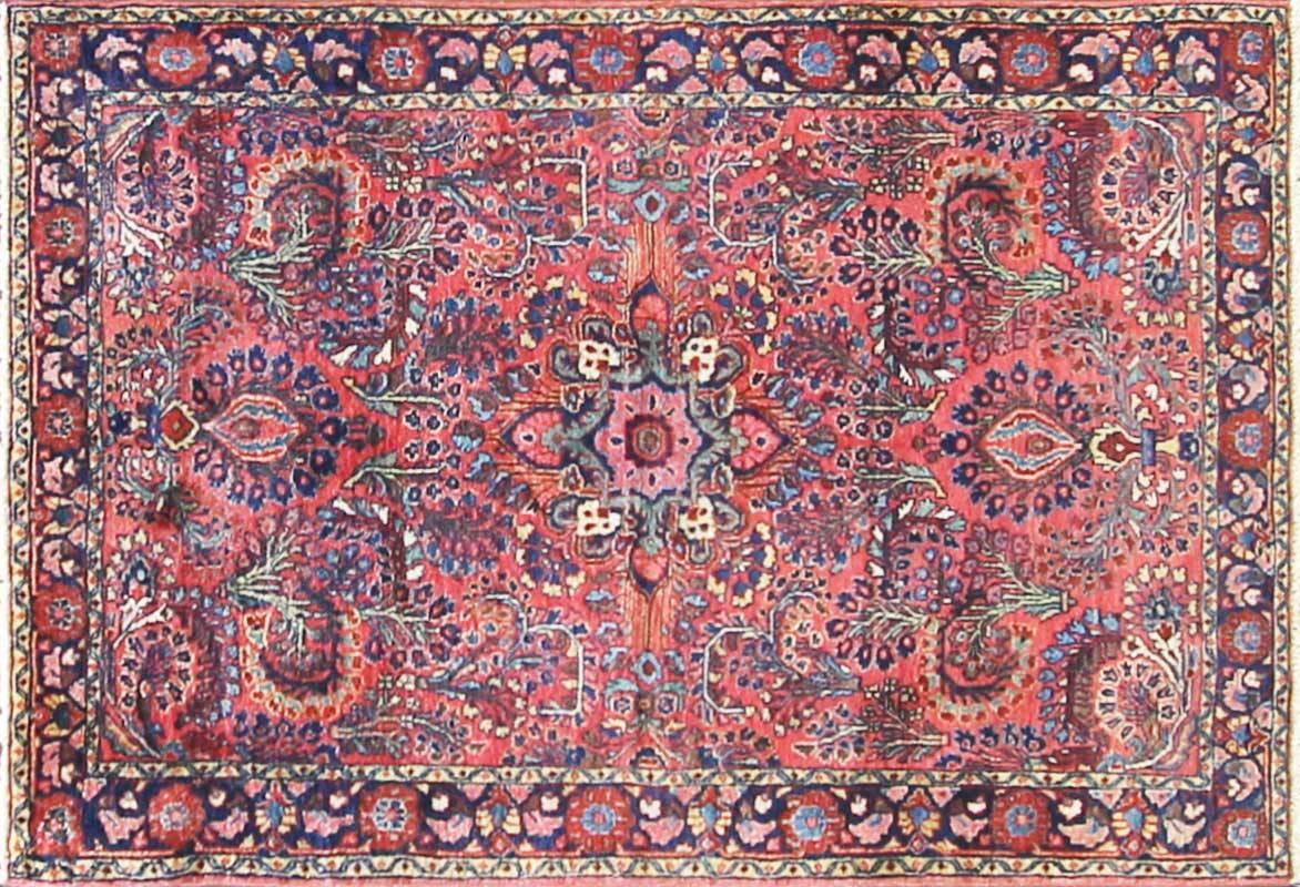 Made in Persia, circa 1920s, in perfect condition.
The source of this important provenance has been in the village of Sarouk. North of Arak (formerly Sultanabad). Sarouks are known to be of high quality. The pile is usually higher than the average