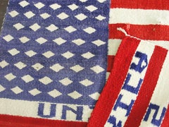Pictorial U.S. Flag Navajo Rug