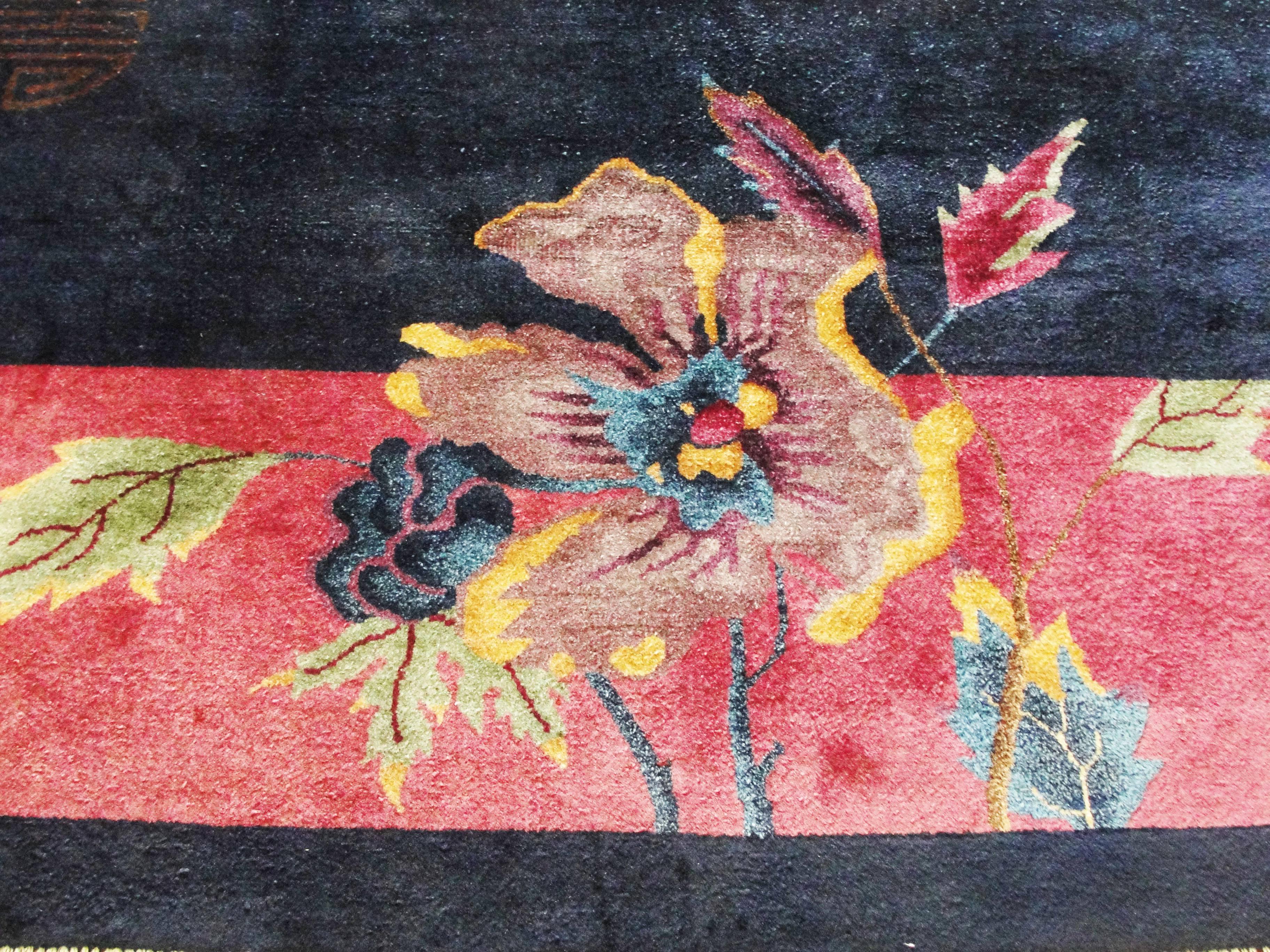 20th Century Incredible Antique Art Deco Chinese Oriental Carpet