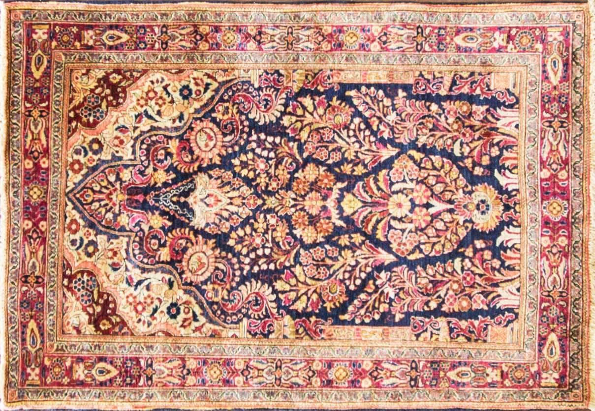 Tree of life with center light.
One of the top high end Persian carpet maker.
The source of this important provenance has been in the village of Sarouk. North of Arak (formerly Sultanabad). Sarouks are known to be of high quality. The pile is