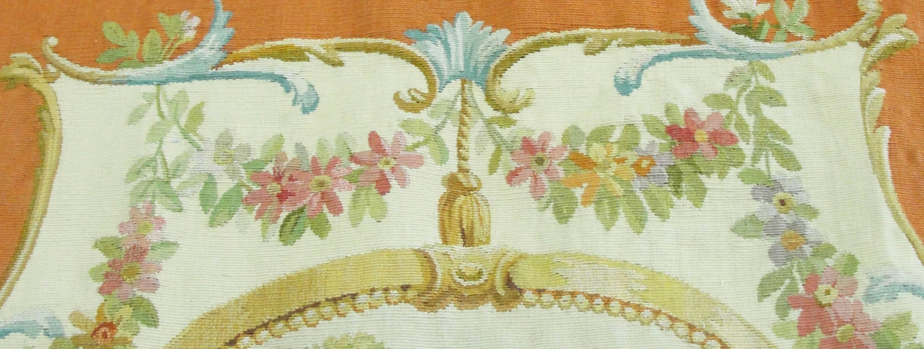 French Antique Aubusson Tapestry, Very Fine For Sale
