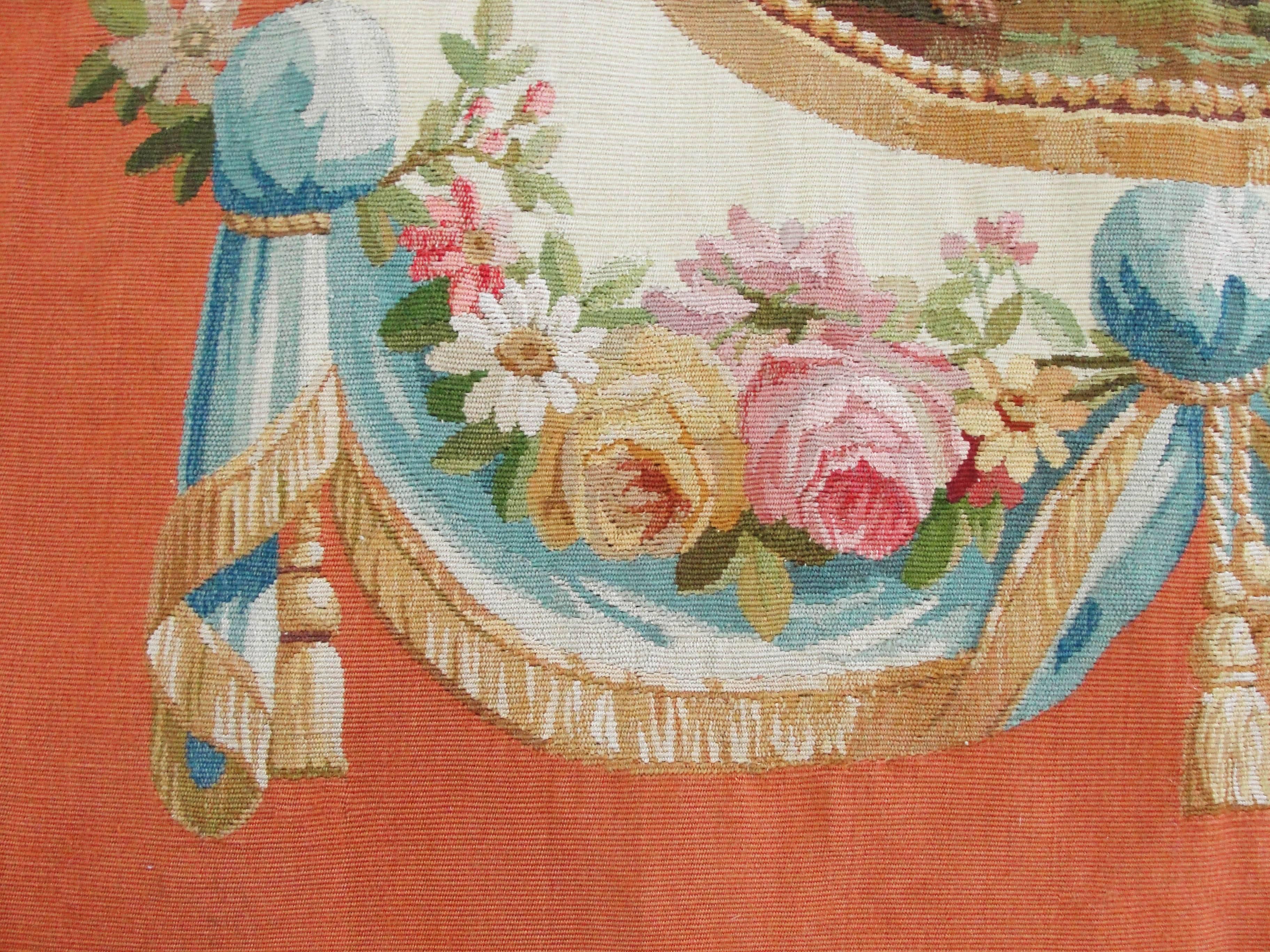 Hand-Woven Antique Aubusson Tapestry, Very Fine For Sale