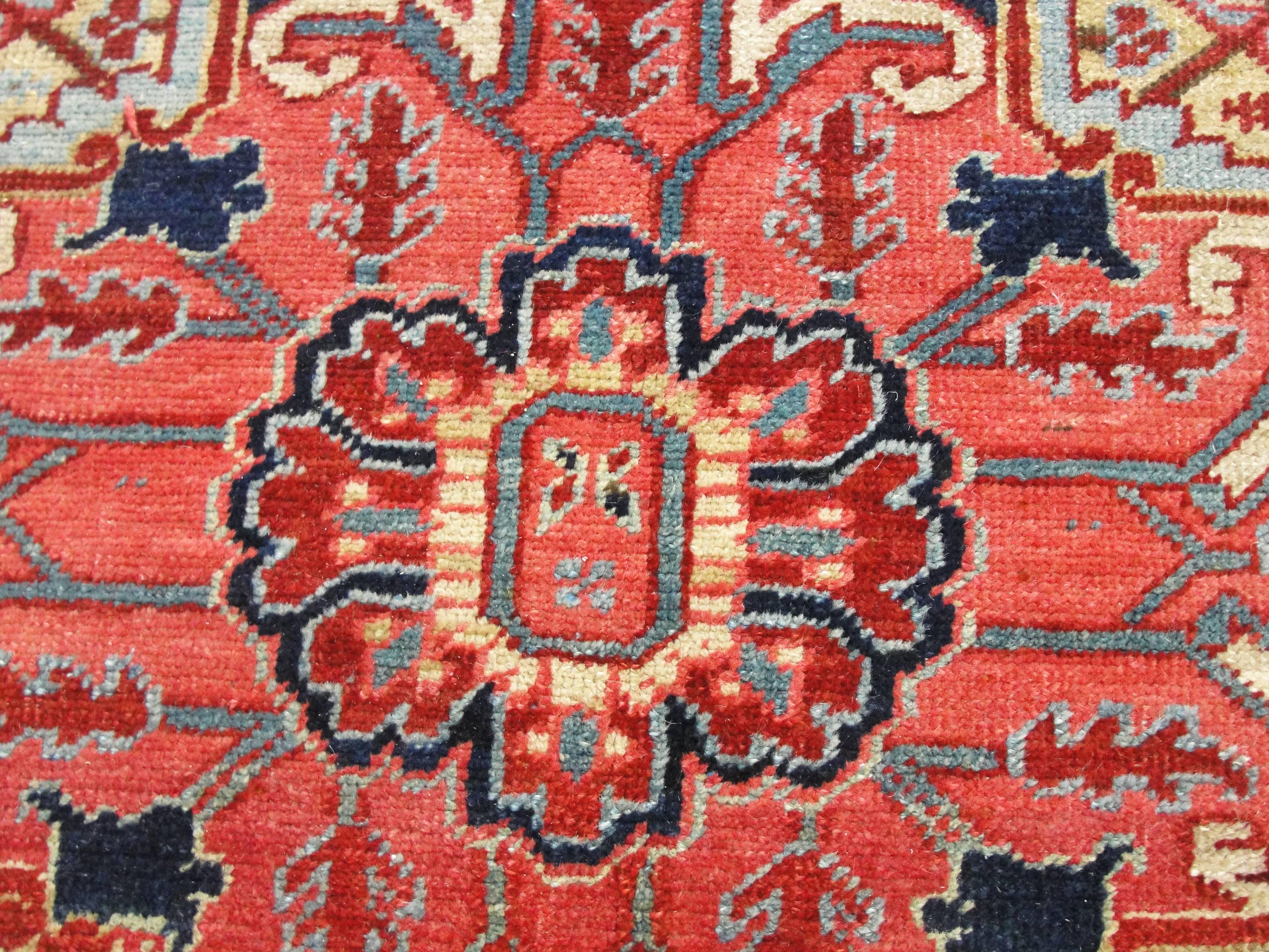 Persian Amazing Antique Heriz Carpet