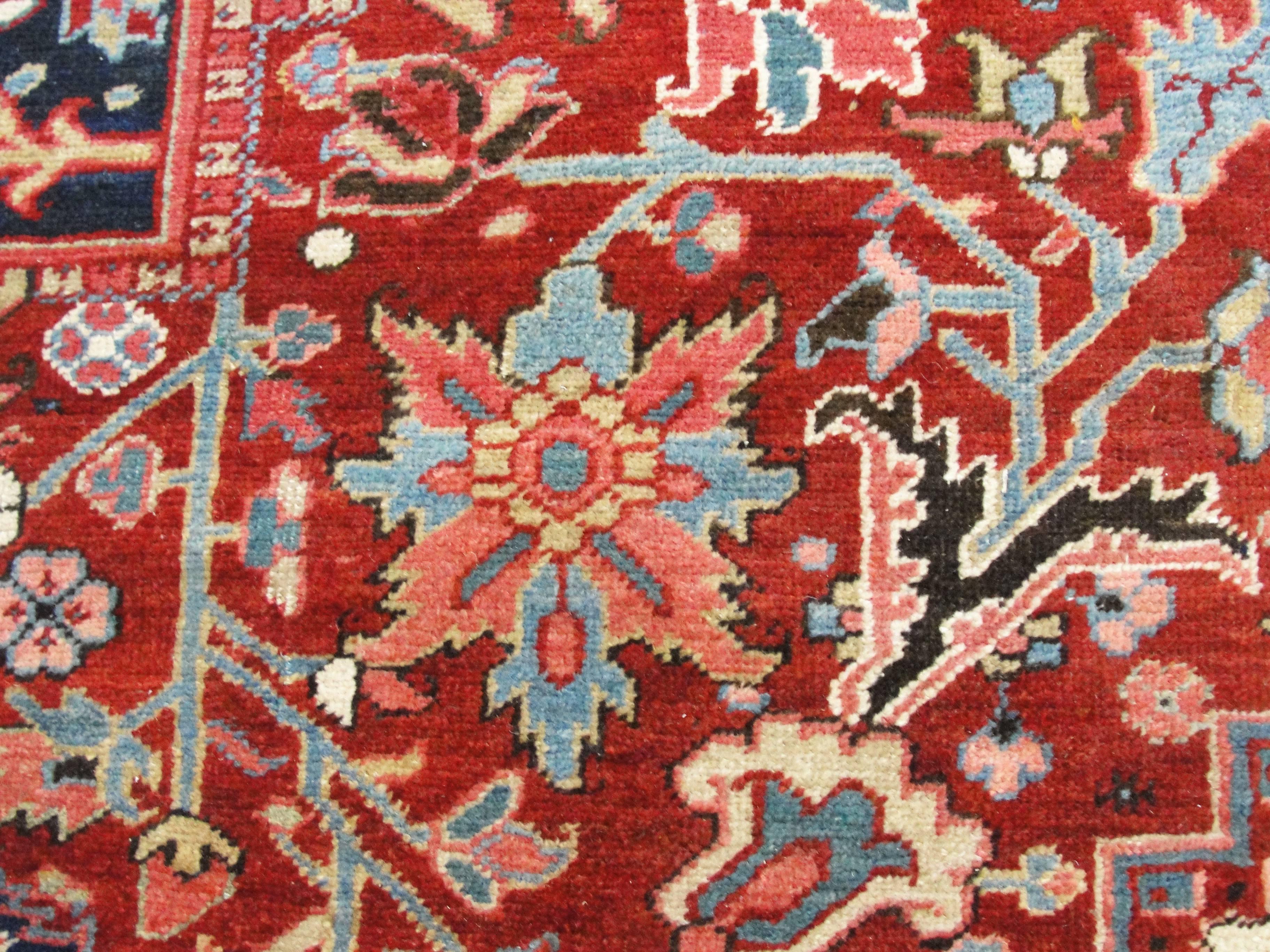 20th Century Amazing Antique Heriz Carpet