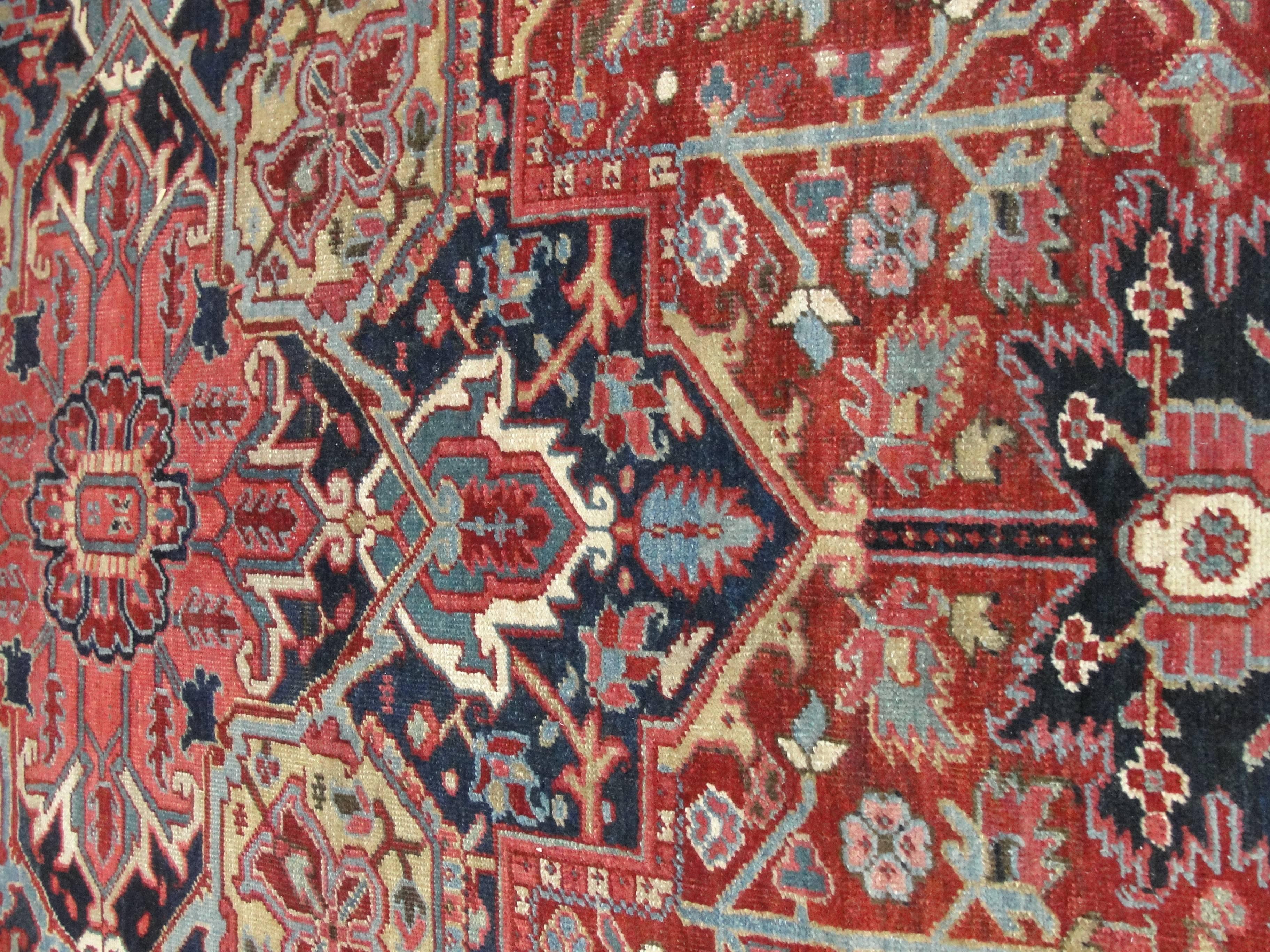 Amazing Antique Heriz Carpet 3