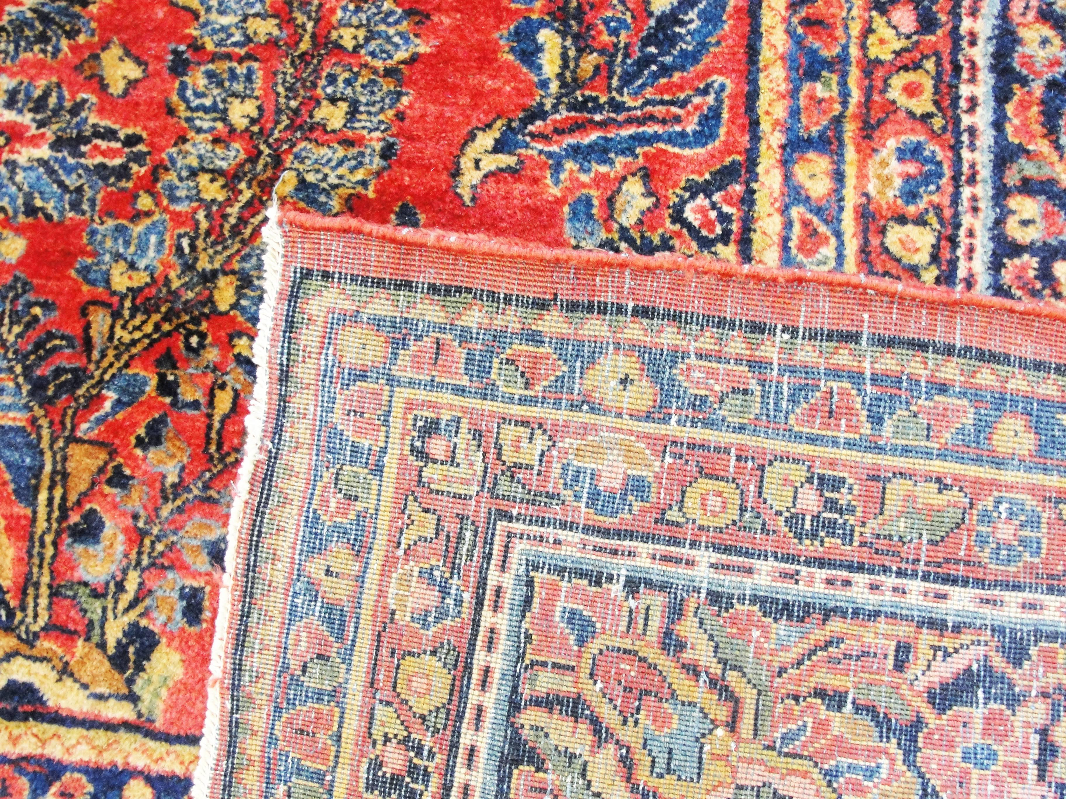 Sarouk Farahan Grape Design Persian Sarouk, circa 1930, Unusual Size