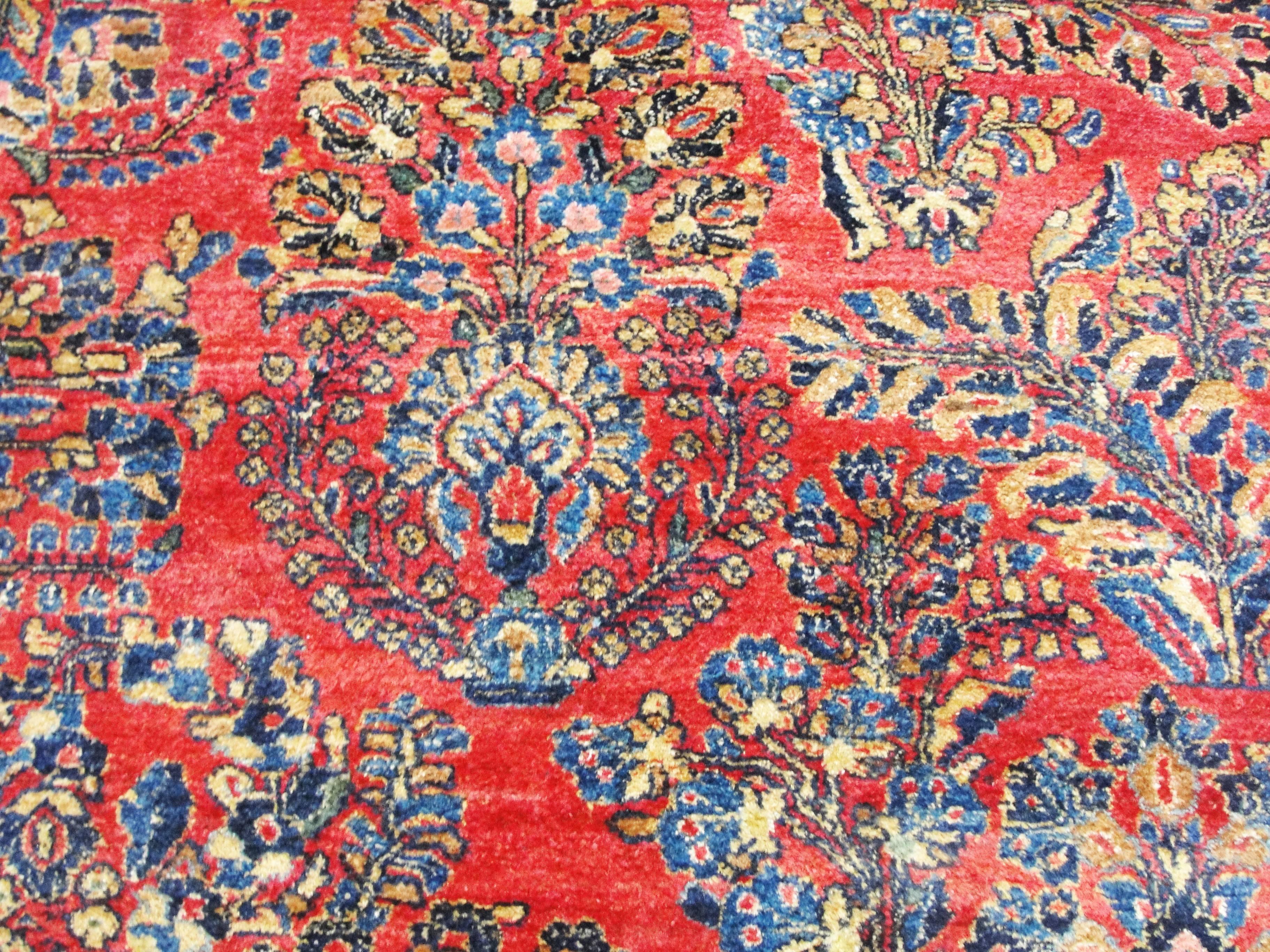 20th Century Grape Design Persian Sarouk, circa 1930, Unusual Size