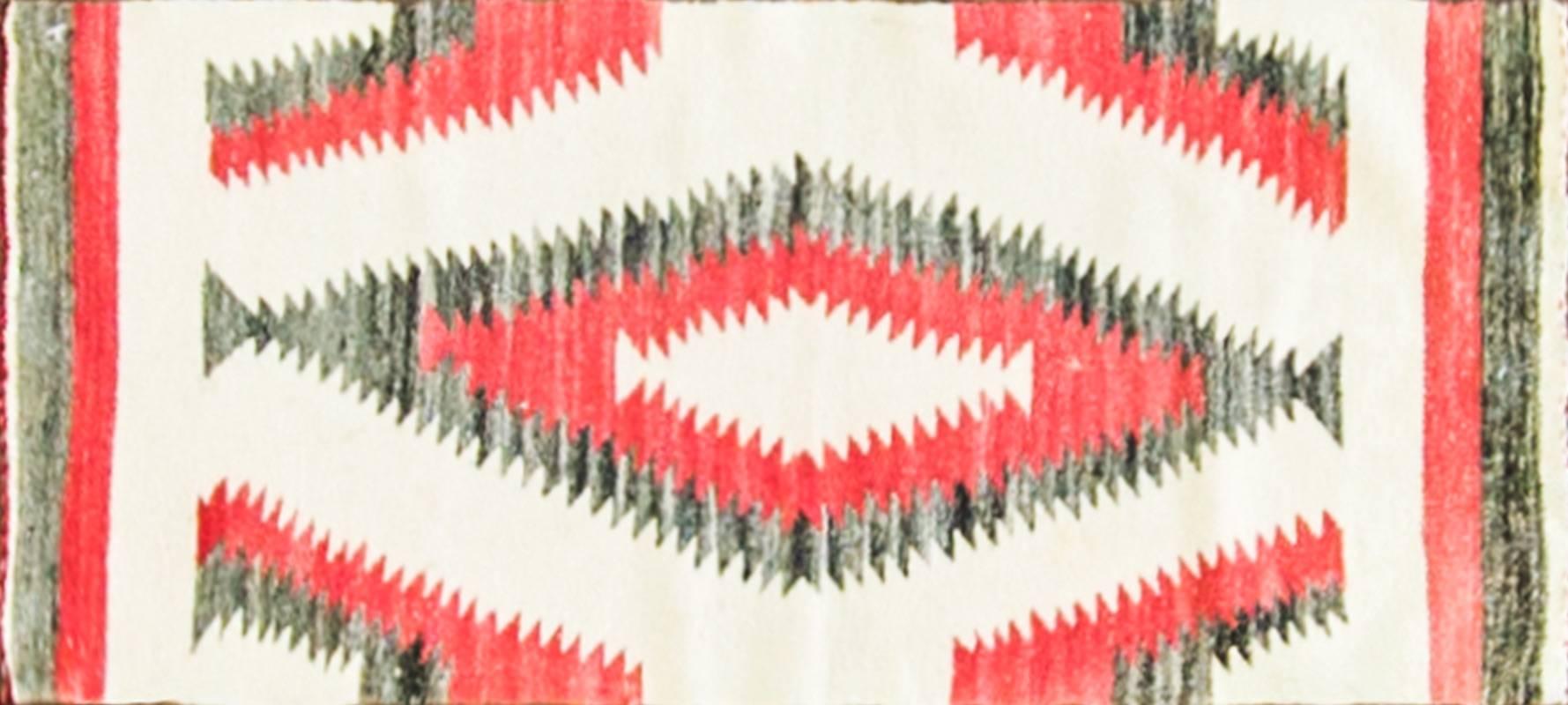 Navajo saddle blankets come in a variety of sizes, colors, and thickness. The earliest saddle blankets were created in the 1870s. During the 1890s Navajo saddle blankets made from Germantown wool became fashionable, and are some of the most