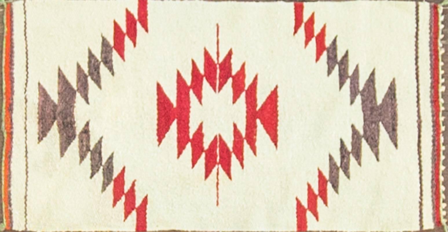 Navajo saddle blankets come in a variety of sizes, colors, and thickness. The earliest saddle blankets were created in the 1870s. During the 1890s Navajo saddle blankets made from Germantown wool became fashionable, and are some of the most