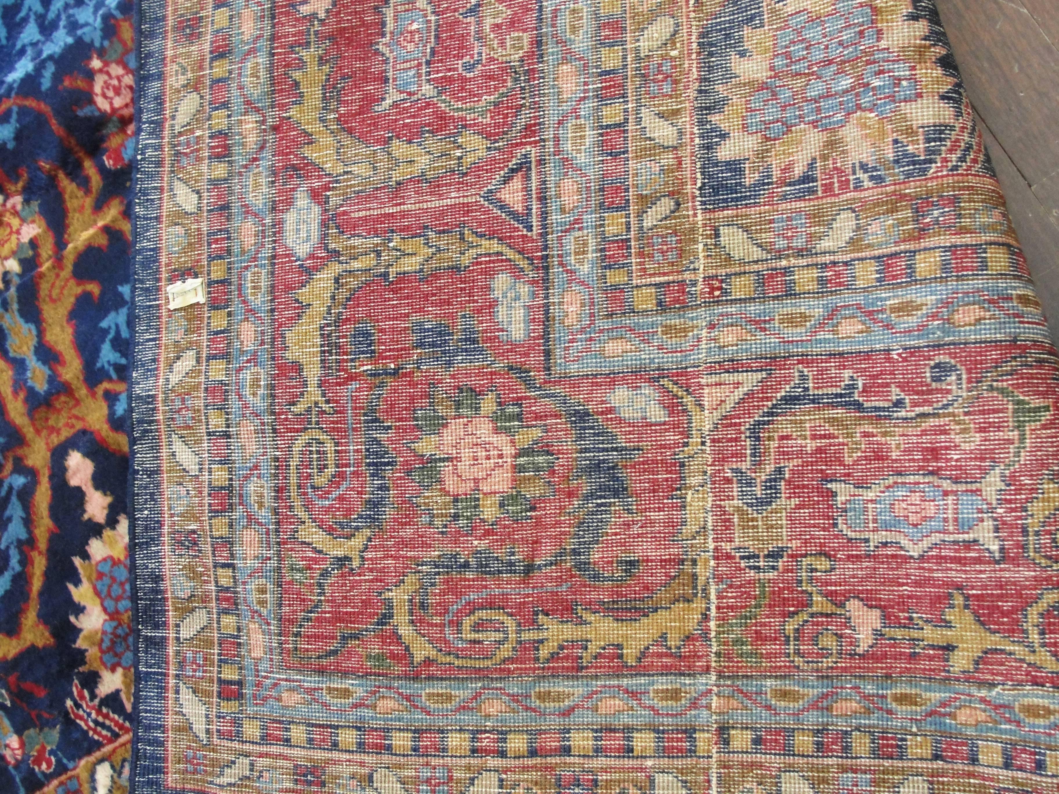 Indian Agra Gallery Size Carpet, Birds of Love, 6'11
