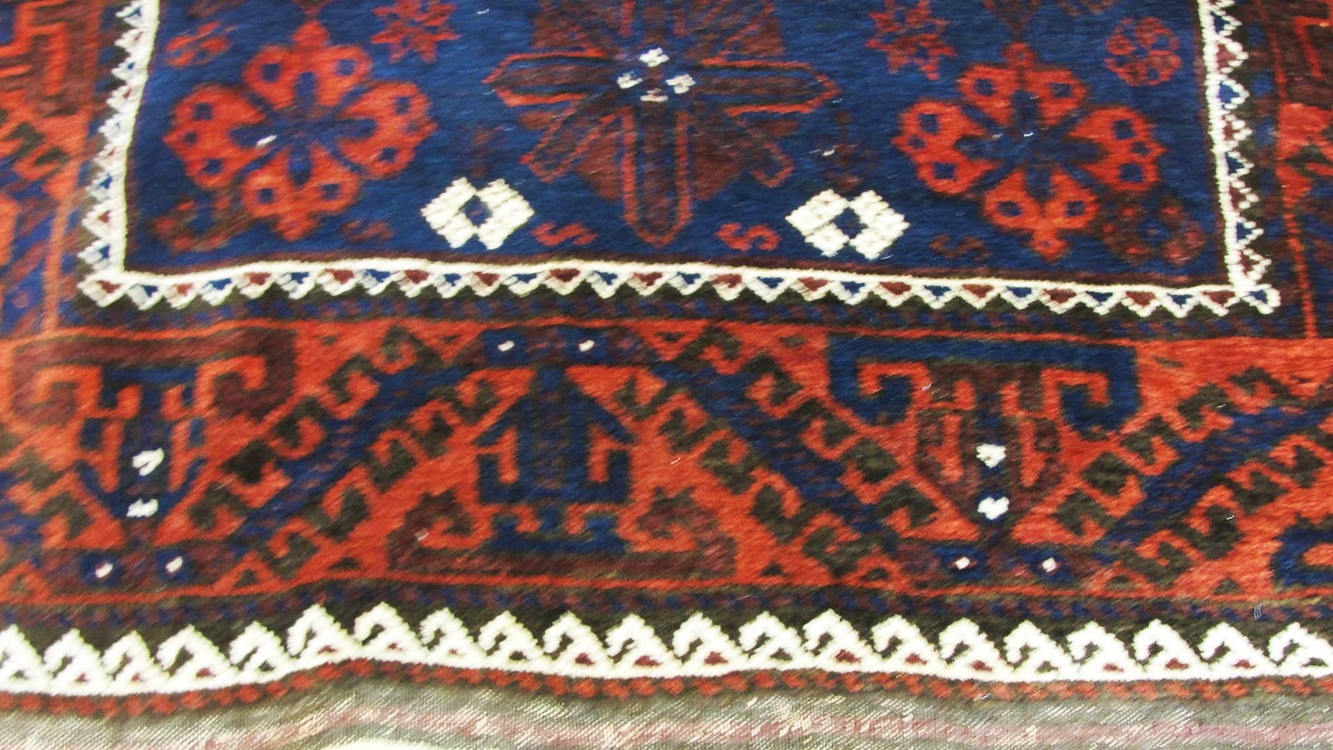 Antique Belouch Rug In Excellent Condition For Sale In Evanston, IL