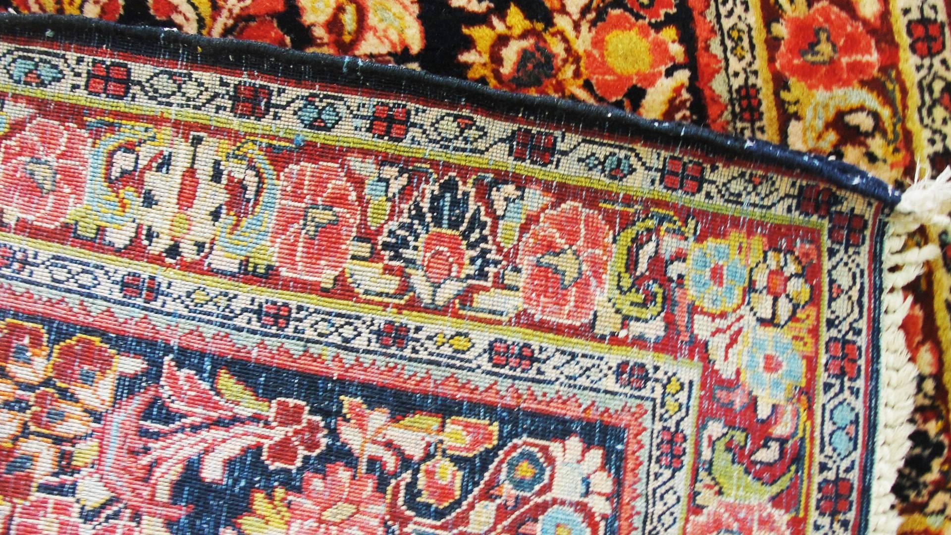 Sarouk Farahan Antique Persian Mohajiran Sarouk Runner For Sale