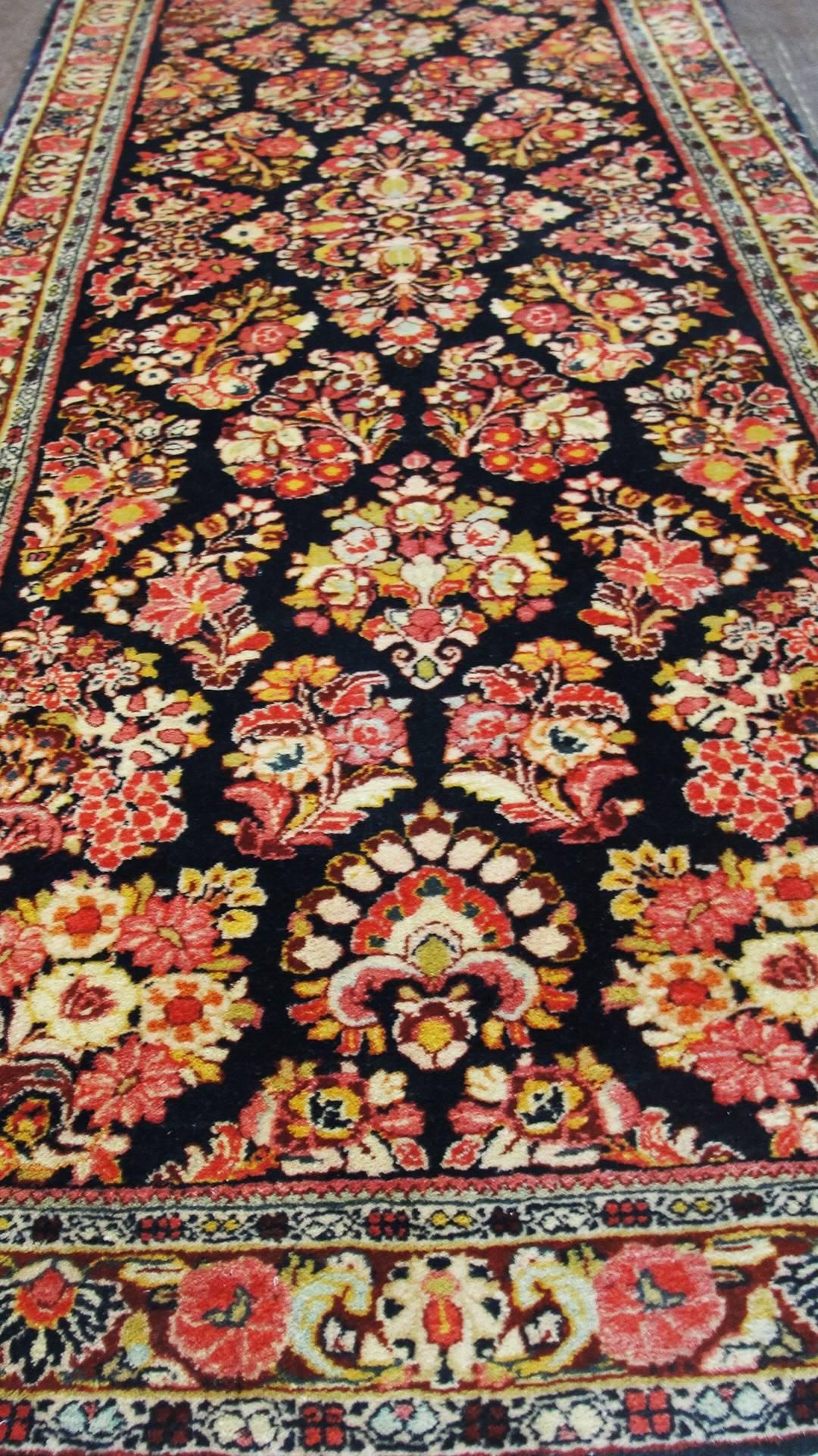 Antique Persian Mohajiran Sarouk Runner For Sale 1