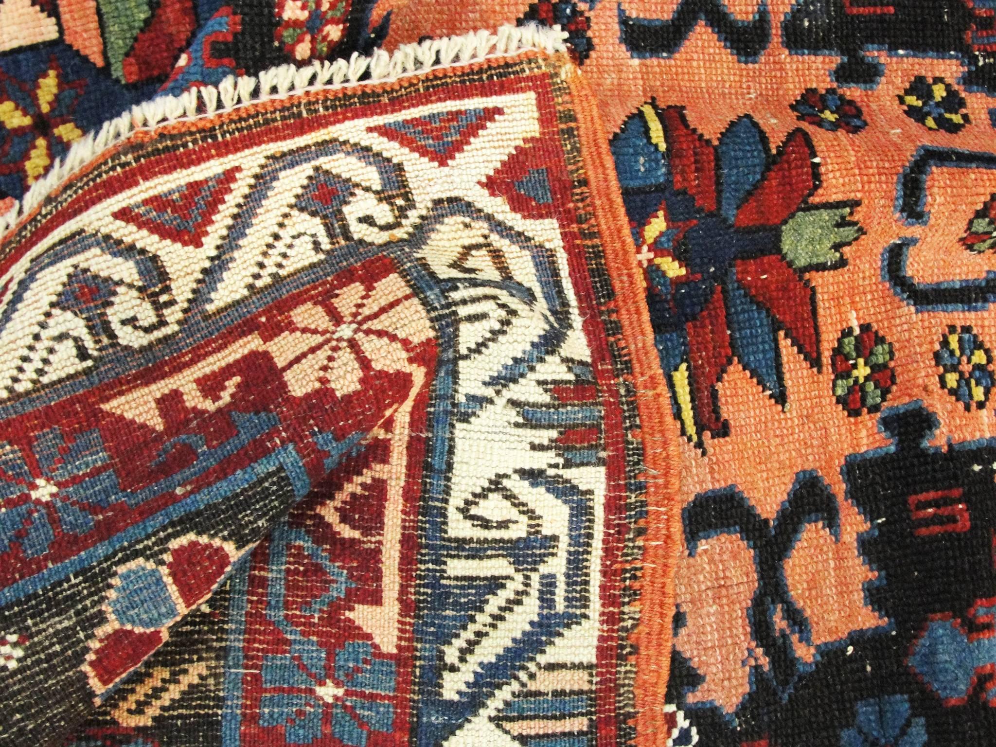 Antique Seychour Caucasian Rug, 3'8