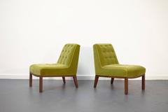 Pair of Slipper Chairs by Edward Wormley for Dunbar